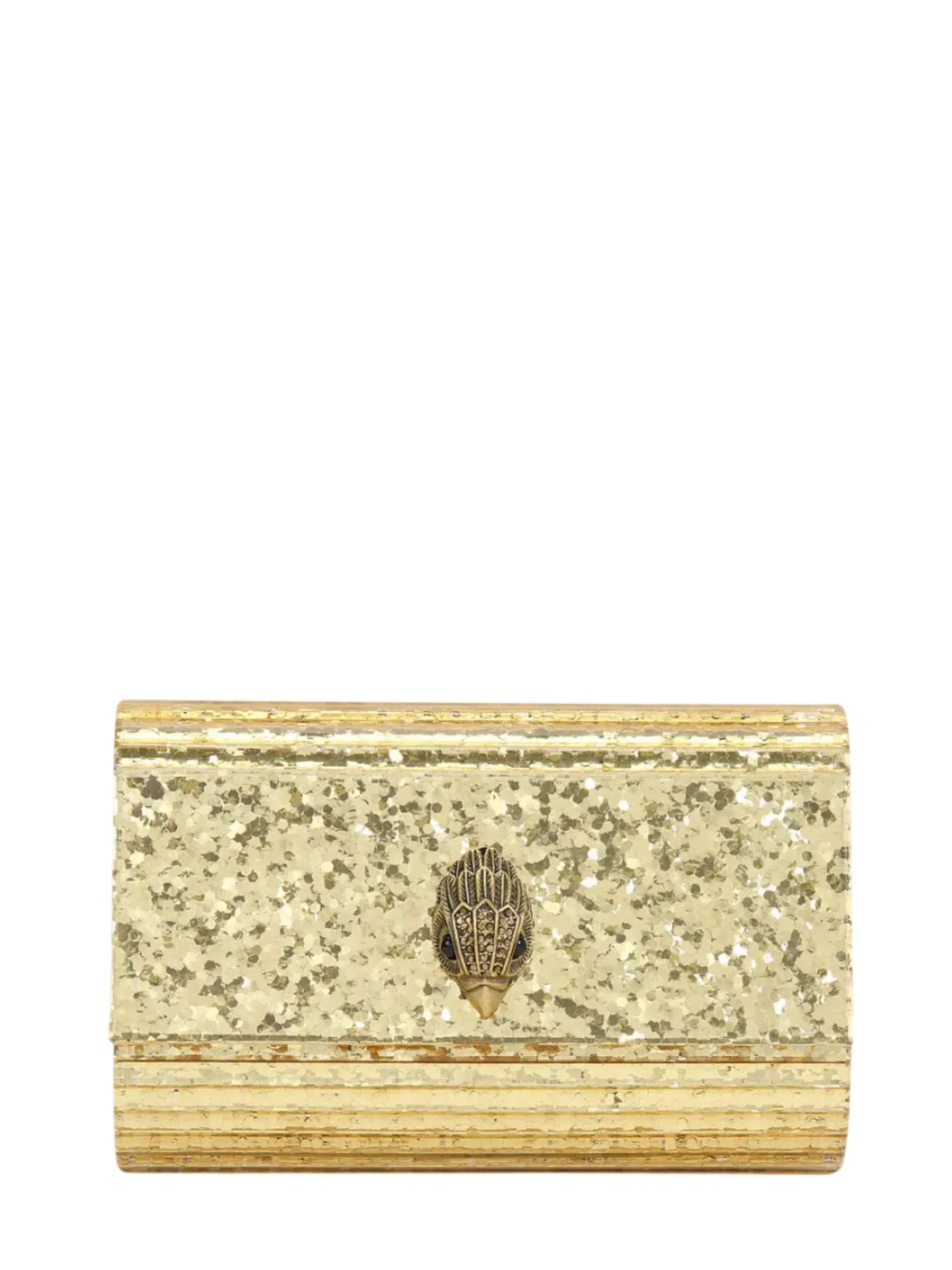 Kurt Geiger clutch Party Eagle con paillettes oro 8764061979 GOLD KURT GEIGER