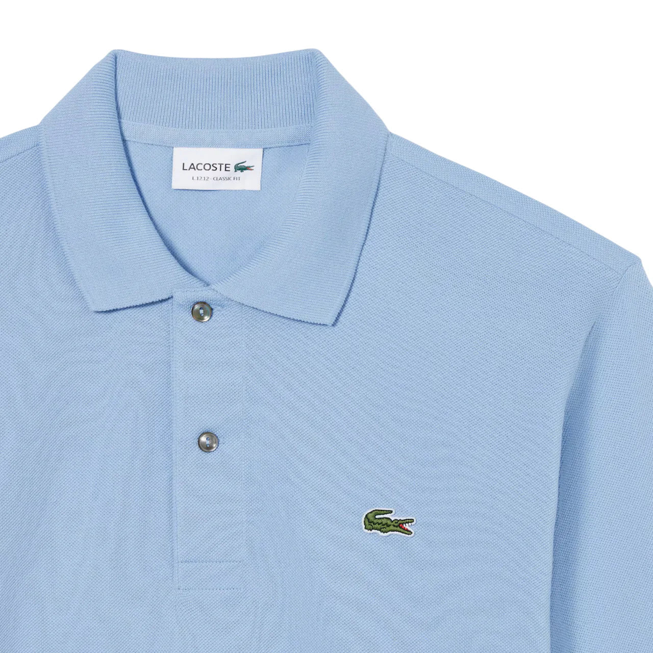 Lacoste polo manica corta 12.12 in piquè celeste 1212 AEY LACOSTE
