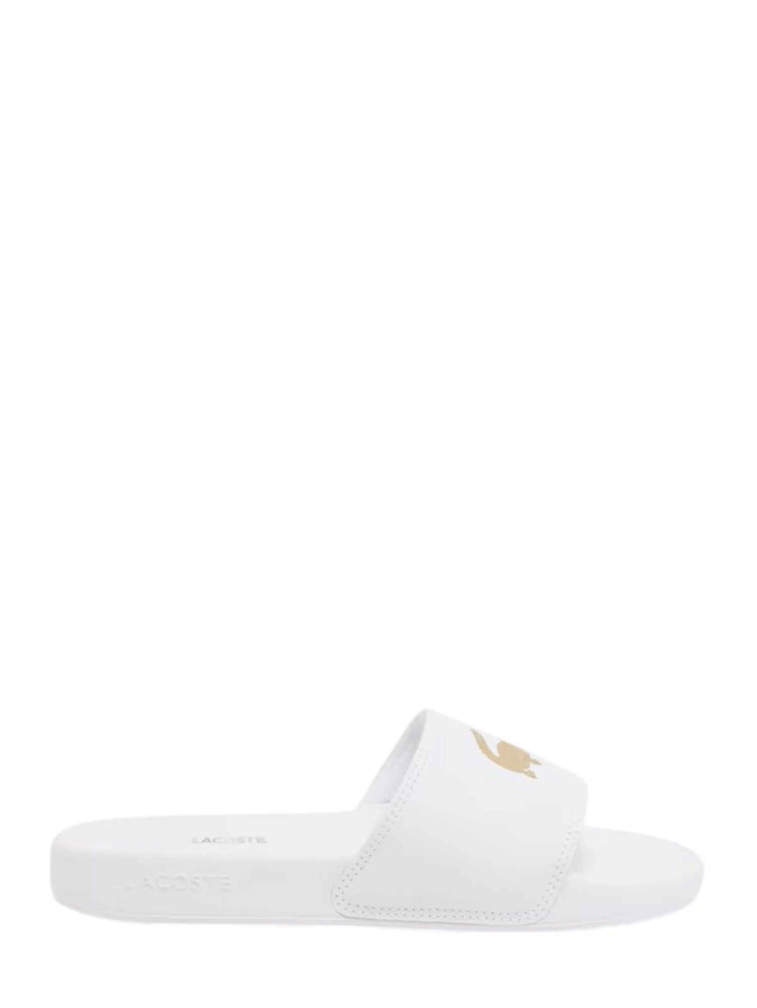 Lacoste ciabatte donna Serve Slide con logo bianco 51CFA0003 ALM LACOSTE