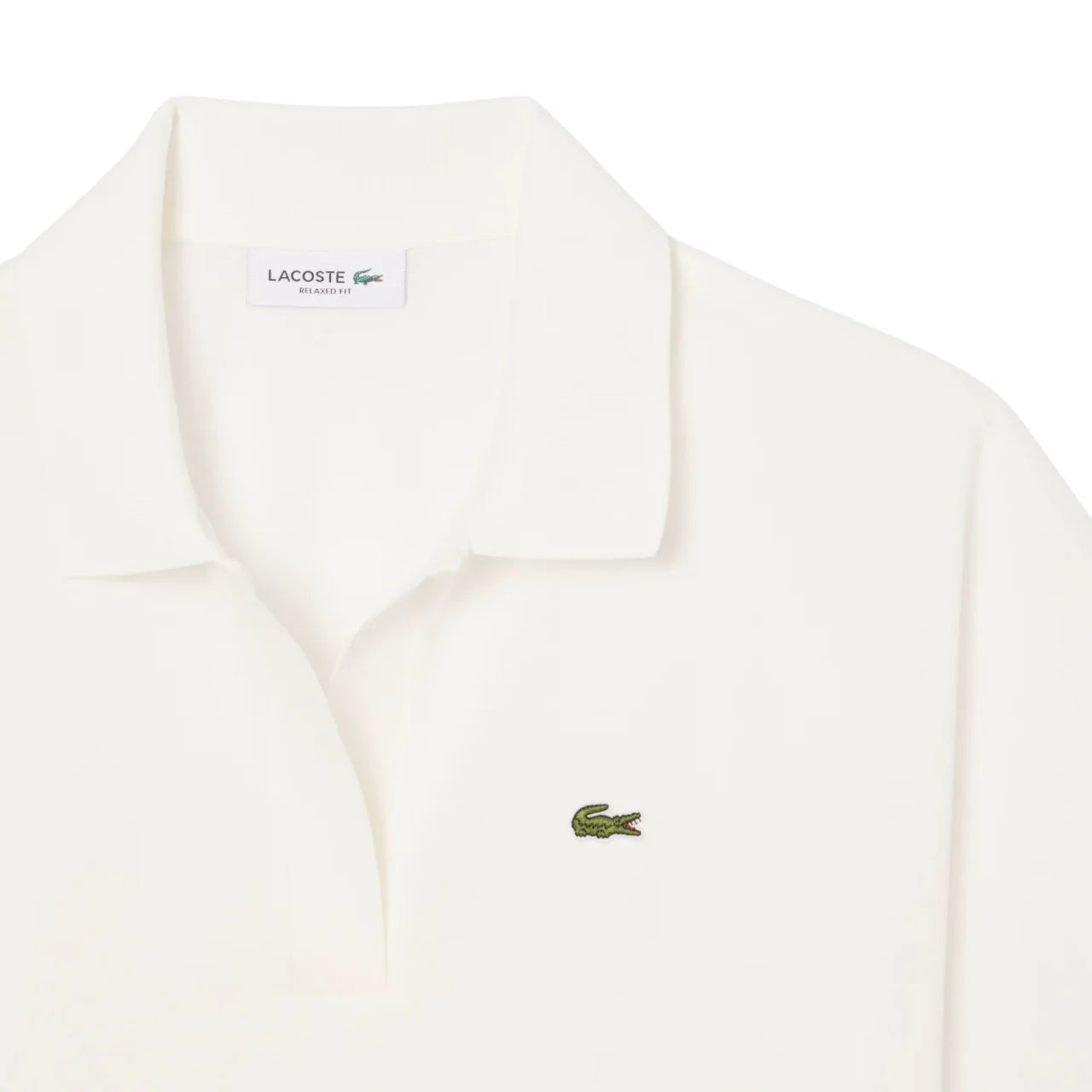 Lacoste polo manica corta donna in piquè avorio PF1123 70V LACOSTE