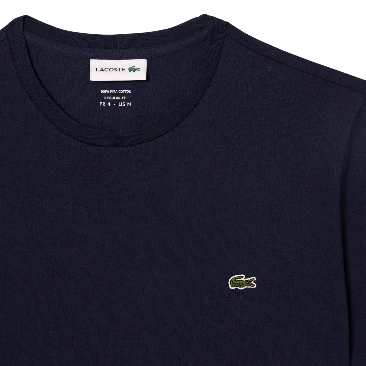 Lacoste T-shirt manica corta in cotone Pima blu TH6709 166 LACOSTE