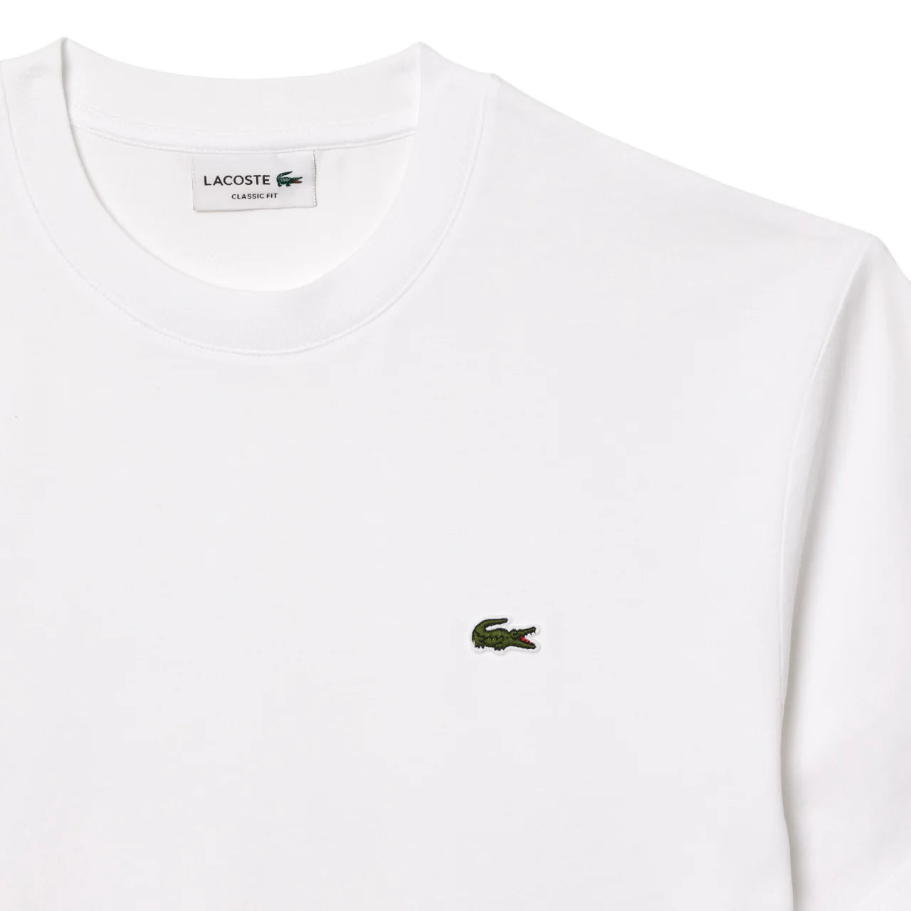 Lacoste T-shirt manica corta con cotone bianco TH7318 001 LACOSTE