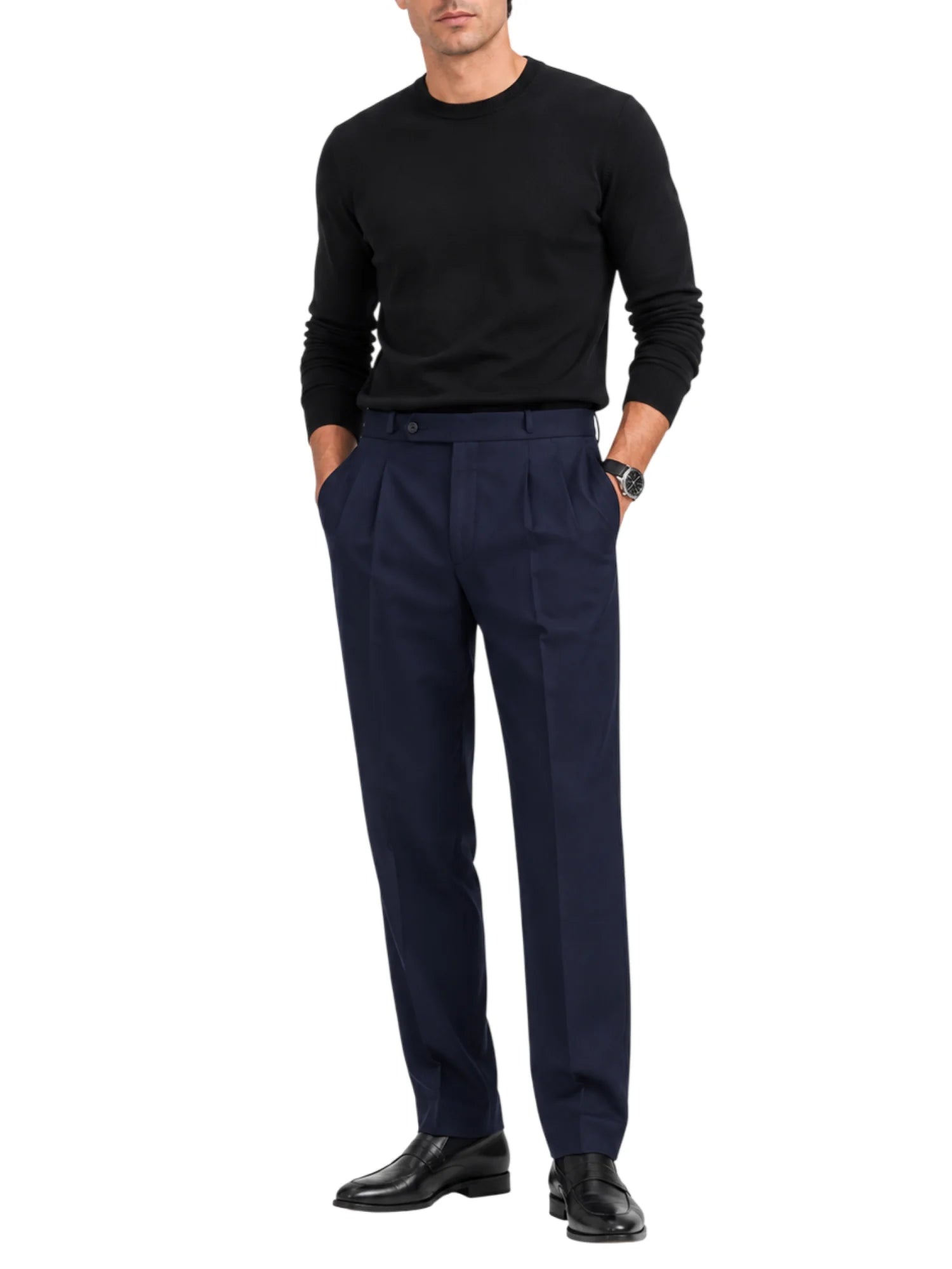 Le Braghe pantaloni uomo slim in cotone blu J610-1629 BLU Le Braghe