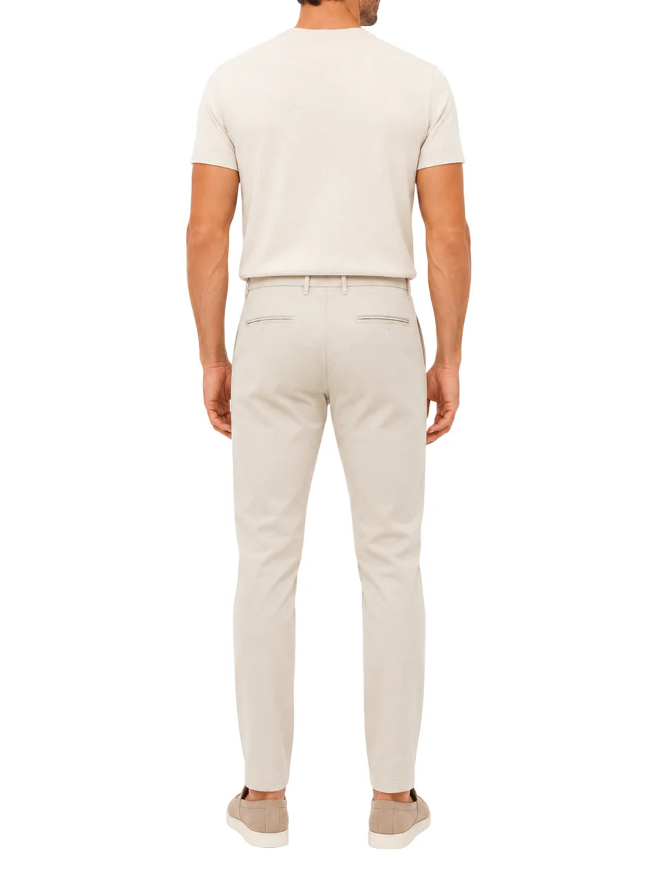 Le Braghe pantaloni uomo in cotone slim beige chiaro PT105-1602 SABBIA Le Braghe