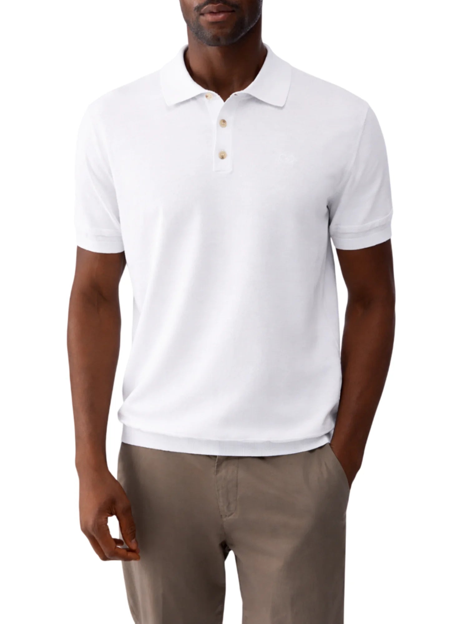 Liu Jo polo in maglia uomo manica corta panna QA6082MA71P 14201 LIU JO