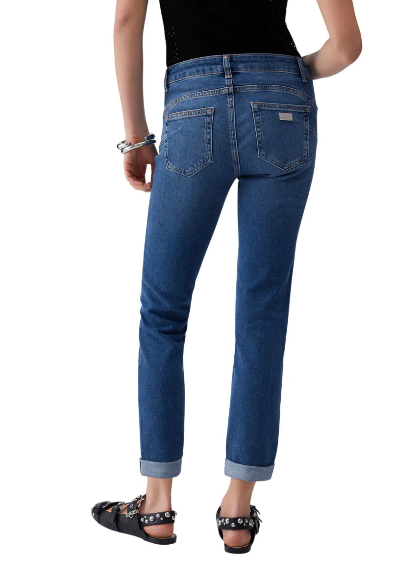 Liu Jo jeans donna slim Fly con dettagli gioiello lavaggio blu UA6006D0310 78800 LIU JO