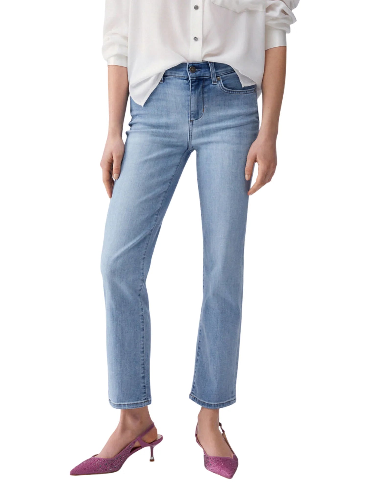 Liu Jo jeans slim cropped Slim lavaggio blu chiaro UA6066DS081 79029 LIU JO