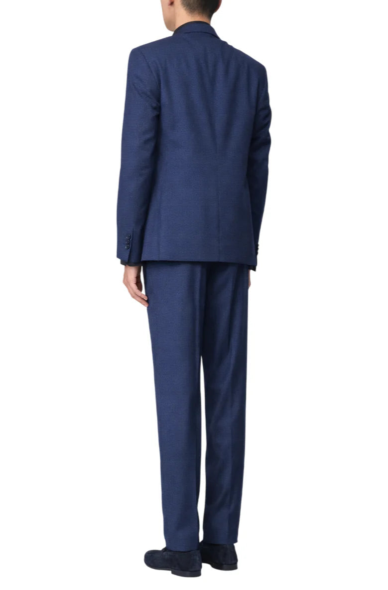 Manuel Ritz abito uomo giacca e pantaloni in tessuto operato blu 4032A3304-263143 89 MANUEL RITZ