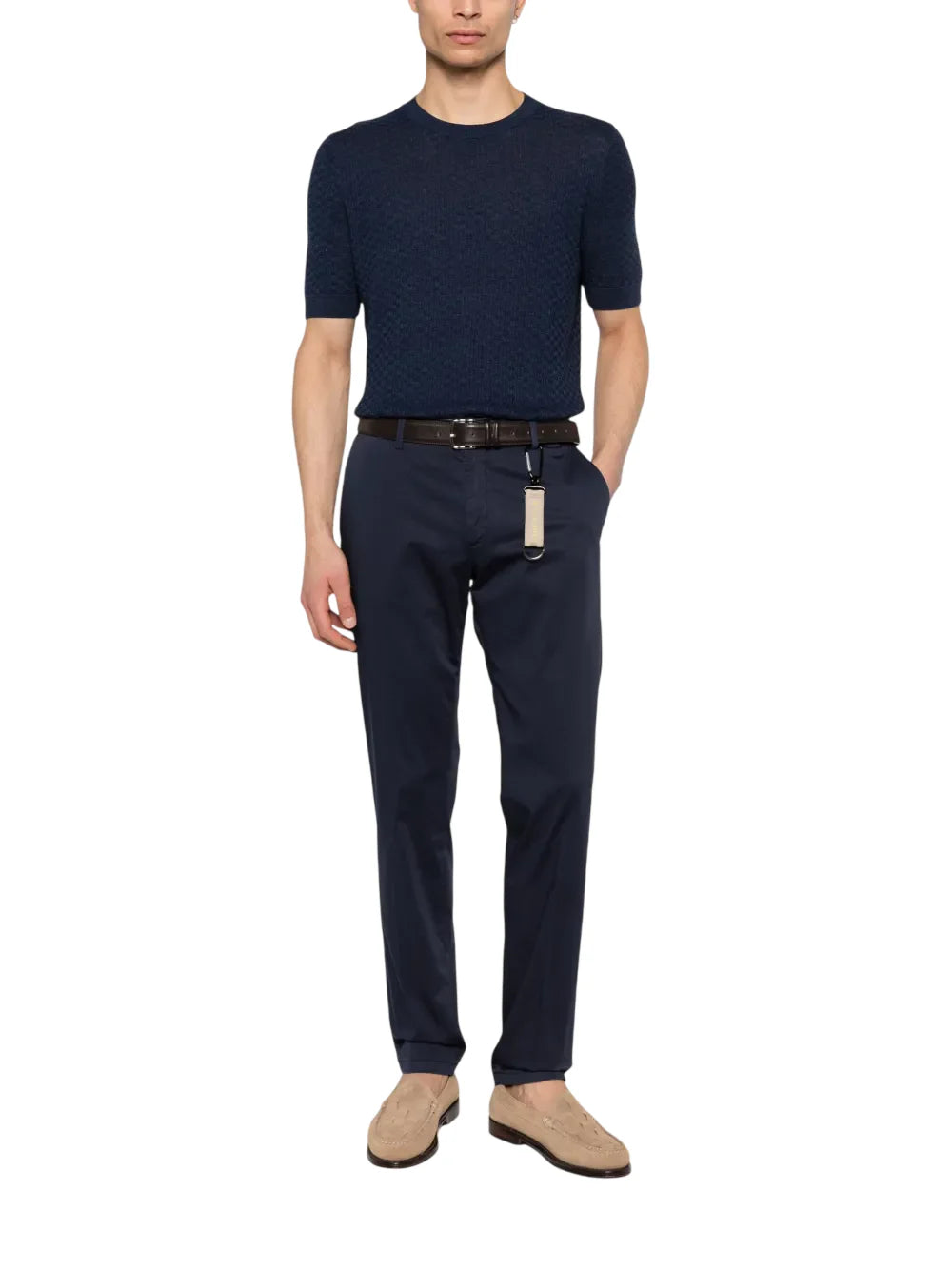 Manuel Ritz pantaloni uomo skinny in cotone blu 4032P1408TC-263291 89 MANUEL RITZ