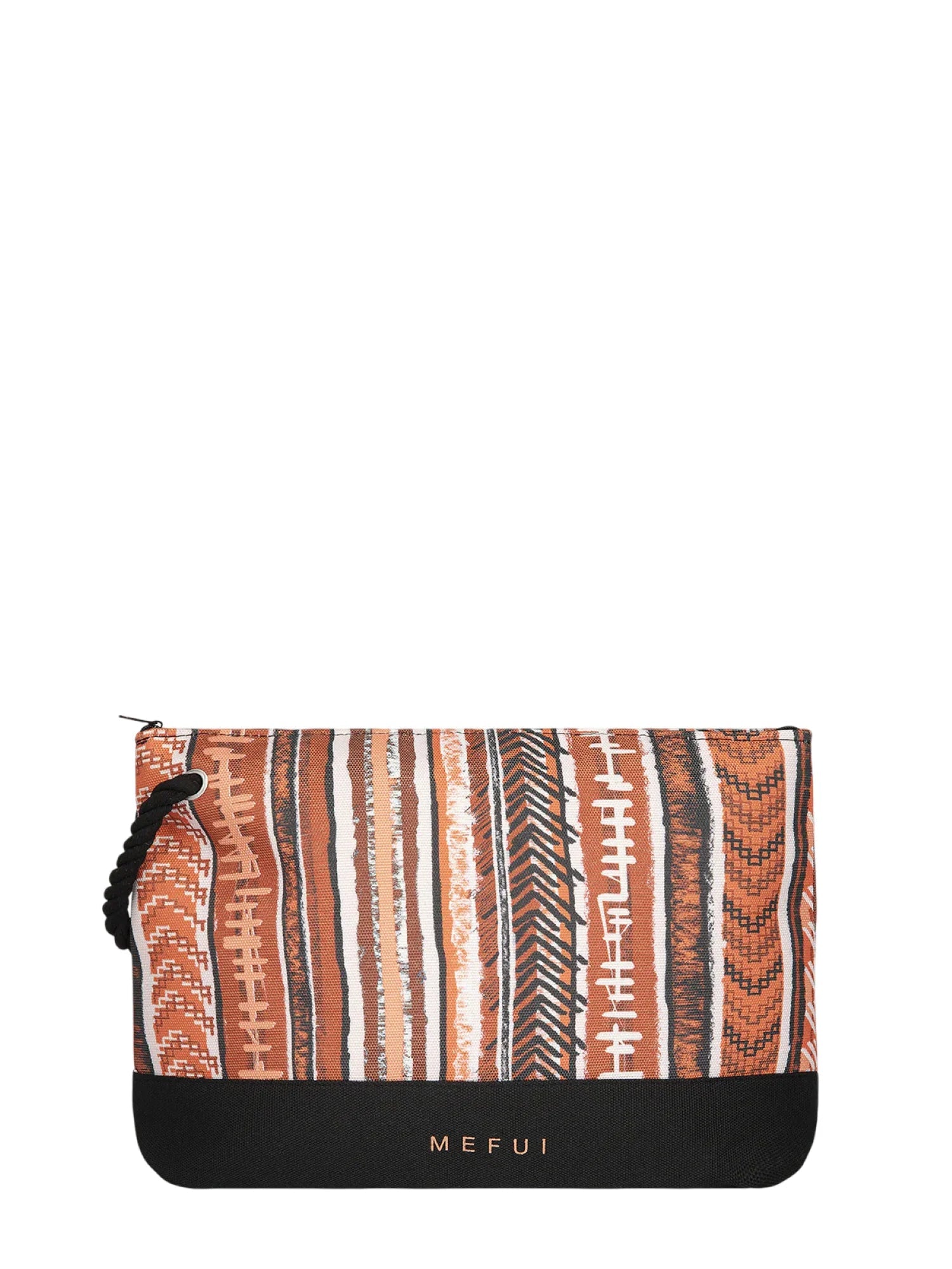 Me Fui pochette donna in fantasia tropicale arancio MA26-SW0005 X24 ME FUI