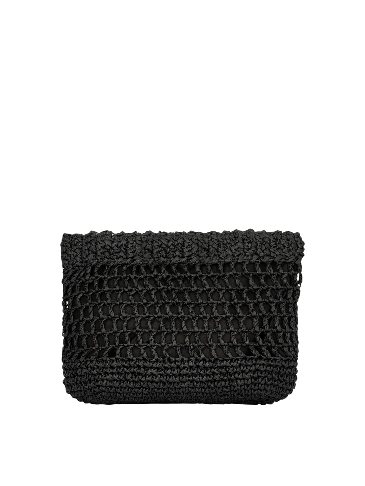Me Fui pochette donna in rafia nero MA26-SW0060 BK ME FUI