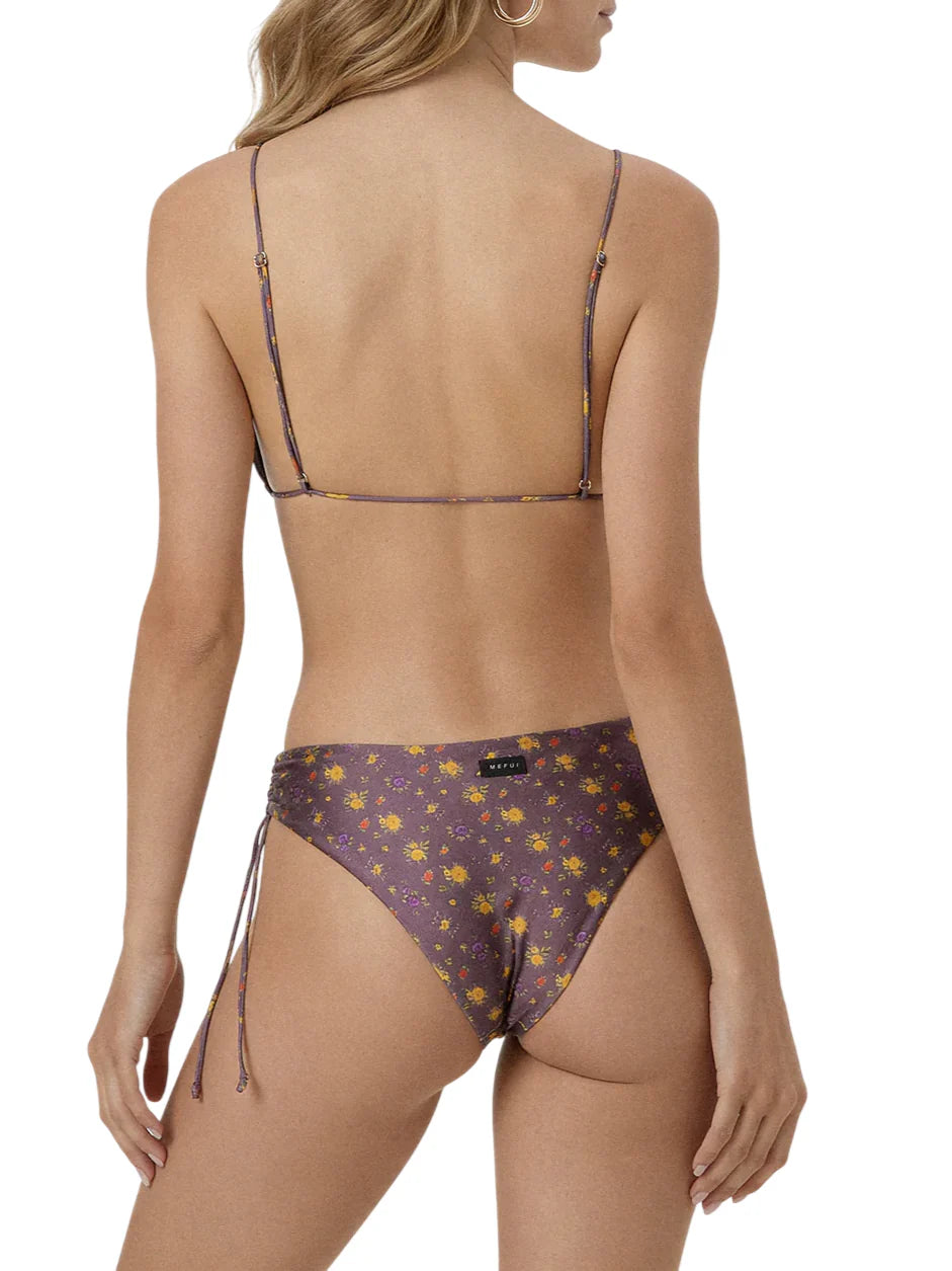Me Fui bikini triangolo e slip in fantasia floreale prugna MF26-SW0250 X02 ME FUI