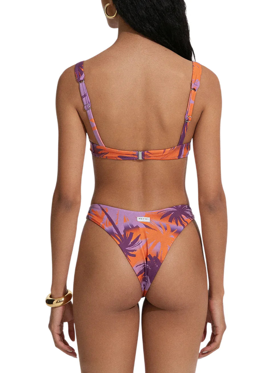Me Fui bikini reggiseno con ferretto e slip stampa tropicale lilla arancio MF26-SW0803 X41 ME FUI