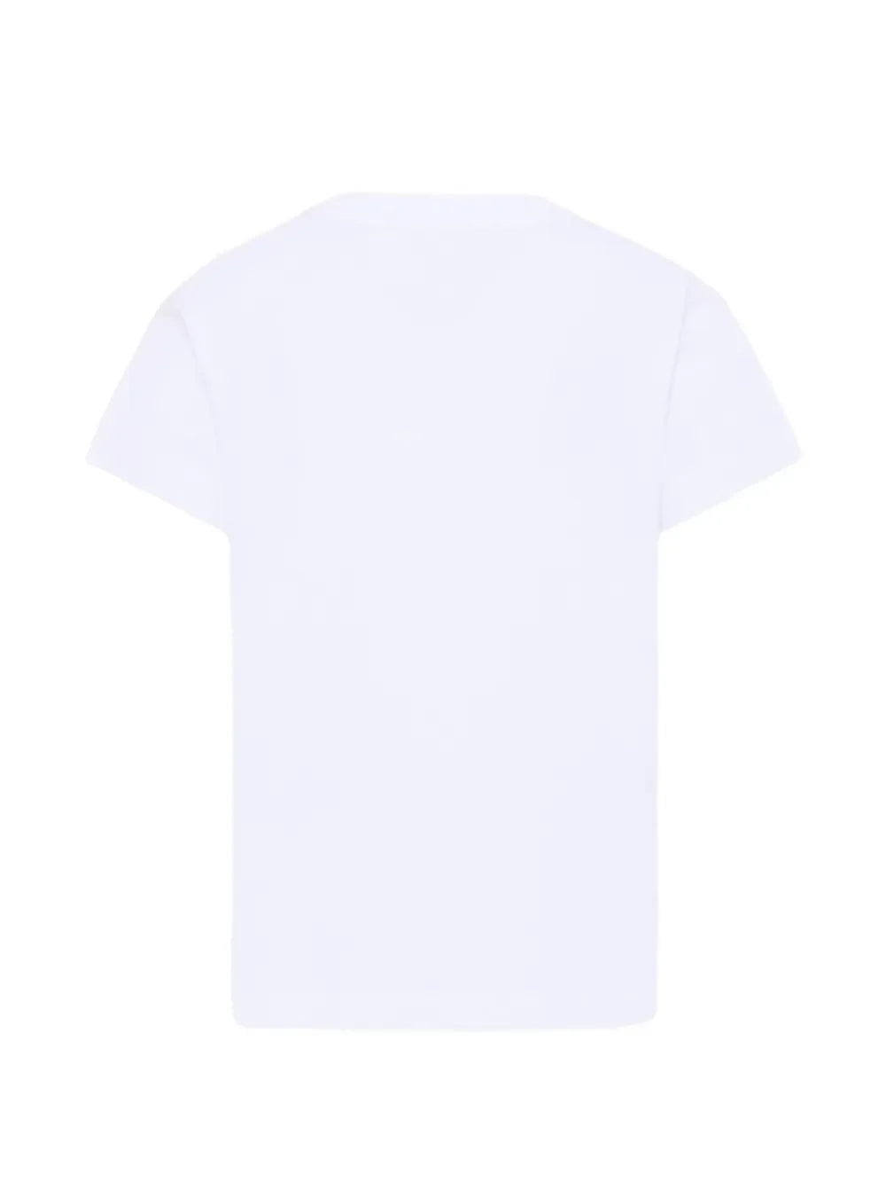 Moschino T-shirt manica corta bambino con logo bianco HUM05U-LBA10 10101 MOSCHINO
