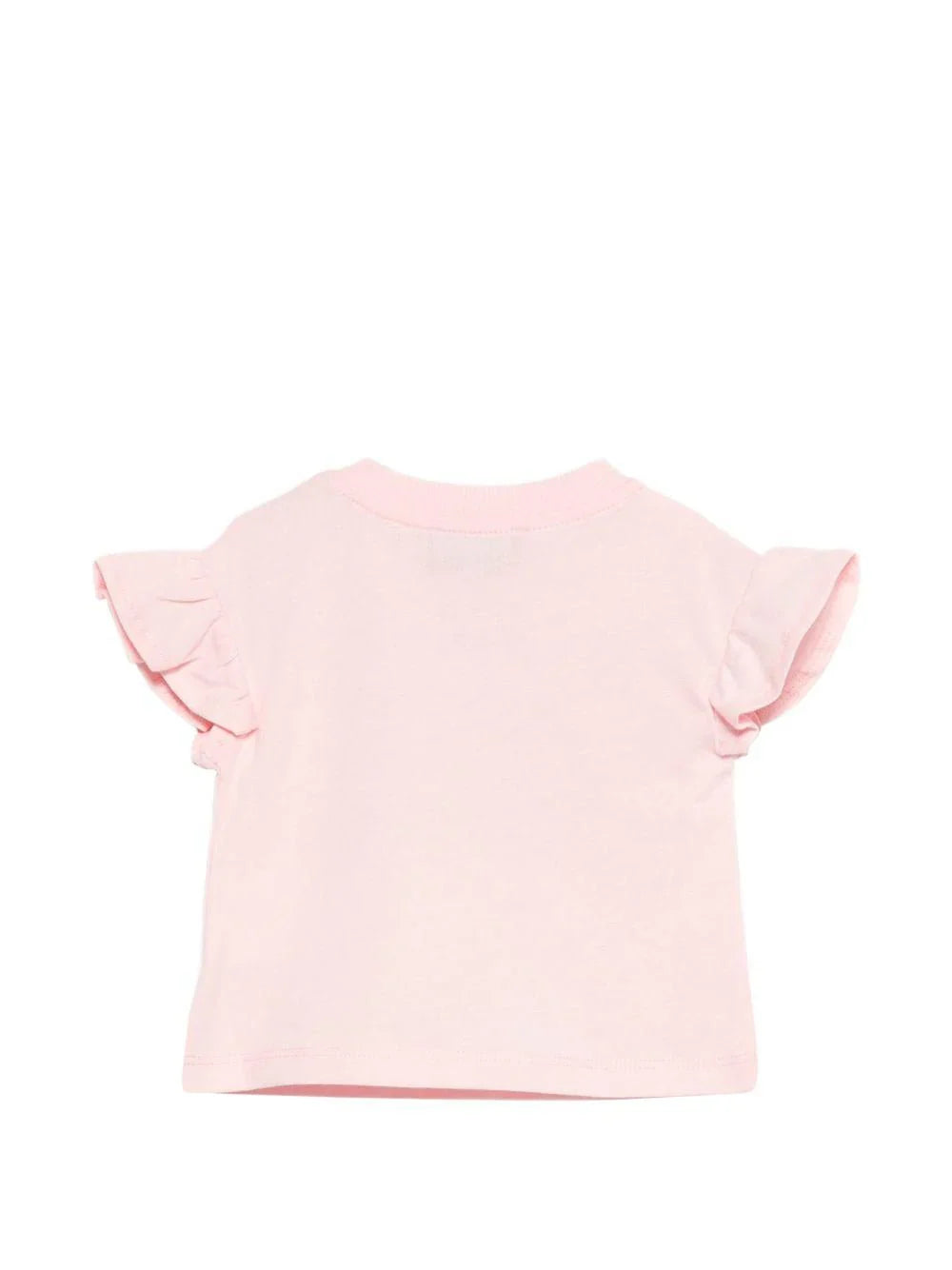 Moschino T-shirt manica corta con rouches rosa MDM03Q-LAA17 50209 MOSCHINO