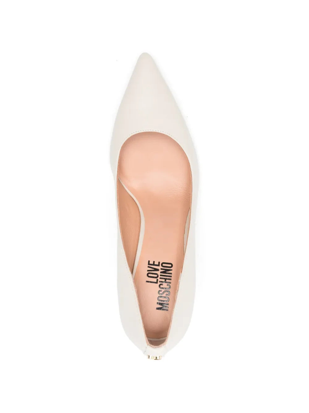 Love Moschino decollete a punta in pelle avorio JA10239G1O-IE0 110 MOSCHINO LOVE