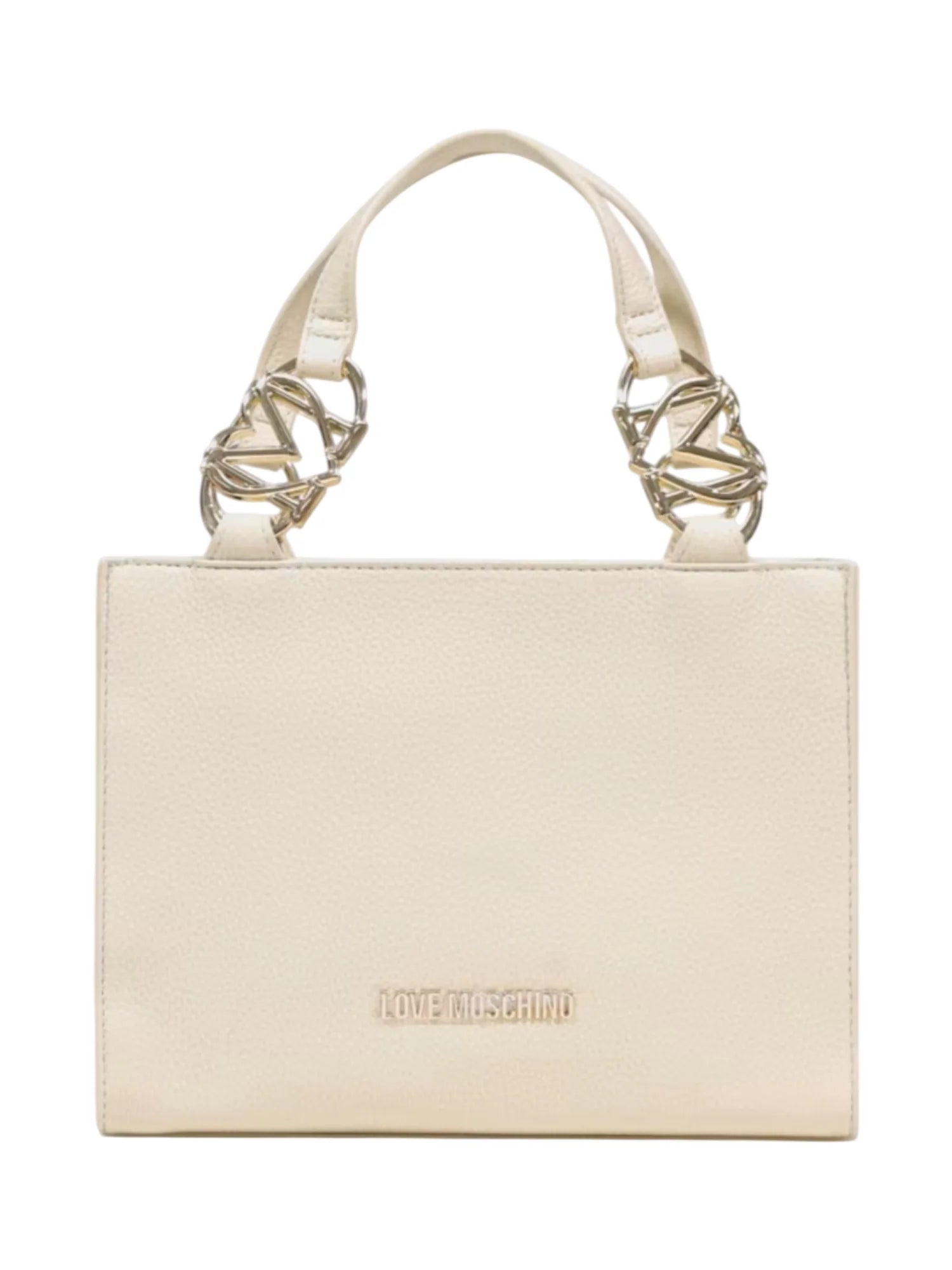 Love Moschino borsa a mano in ecopelle martellata beige chiaro JC4006PP1O-LB0 129 MOSCHINO LOVE