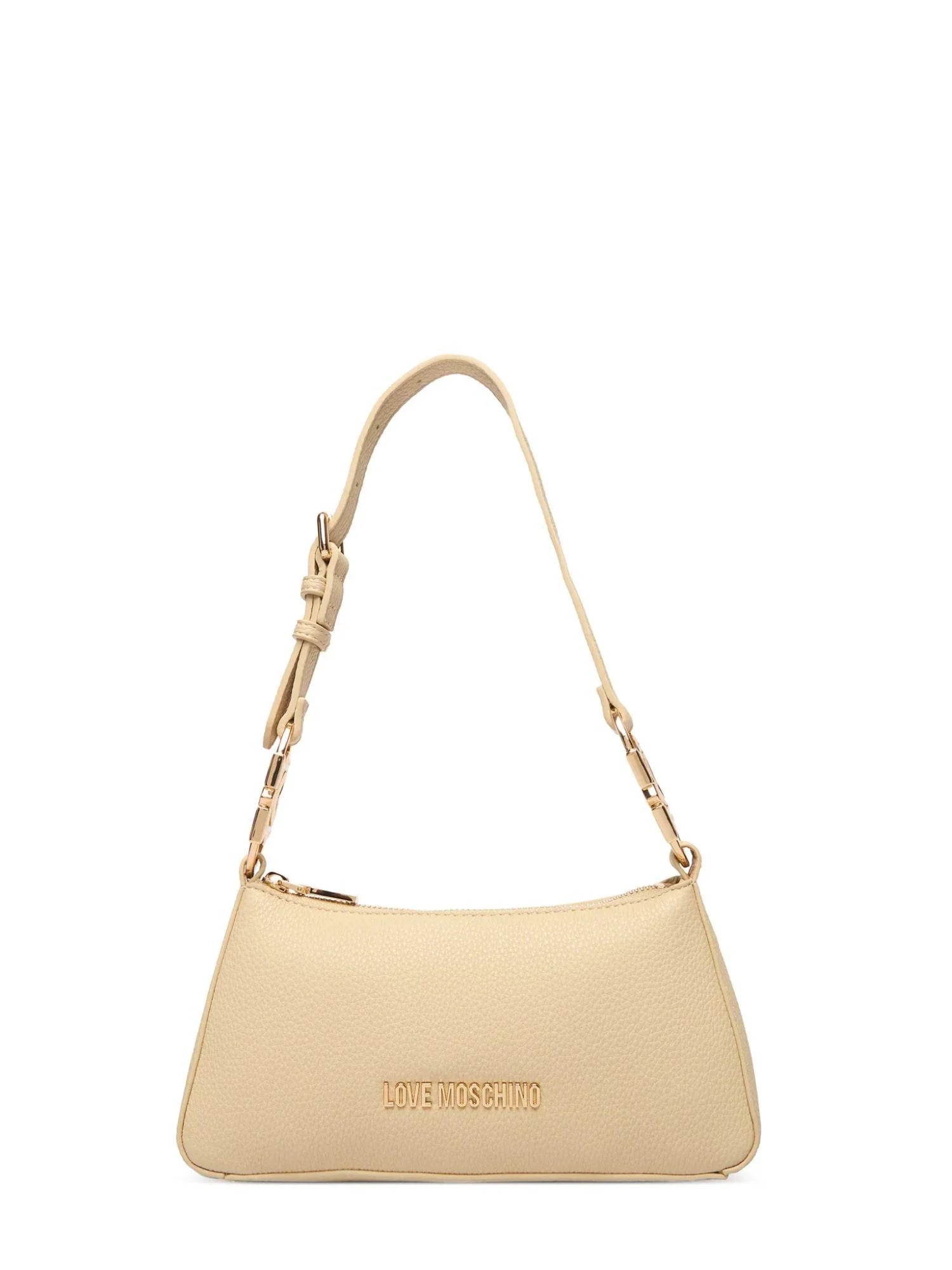Love Moschino borsa a spalla in ecopelle martellata beige chiaro JC4007PP1O-LB0 129 MOSCHINO LOVE