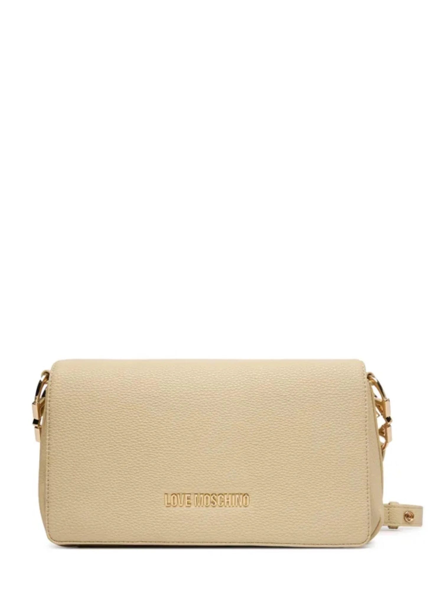 Love Moschino borsa a tracolla in ecopelle martellata beige chiaro JC4008PP1O-LB0 129 MOSCHINO LOVE