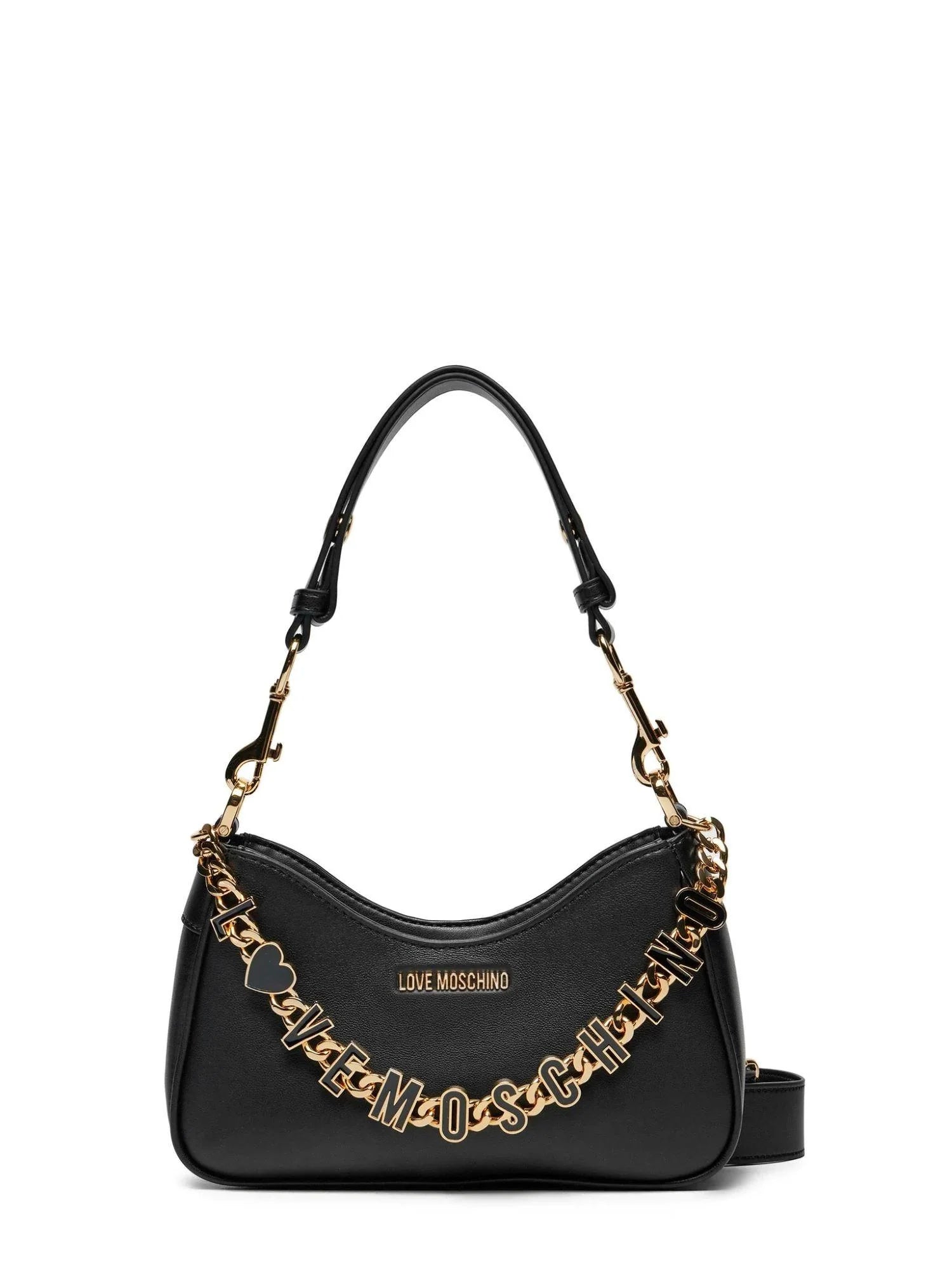 Love Moschino borsa in ecopelle con catenella logata nero JC4070PP1O-L17 00A MOSCHINO LOVE