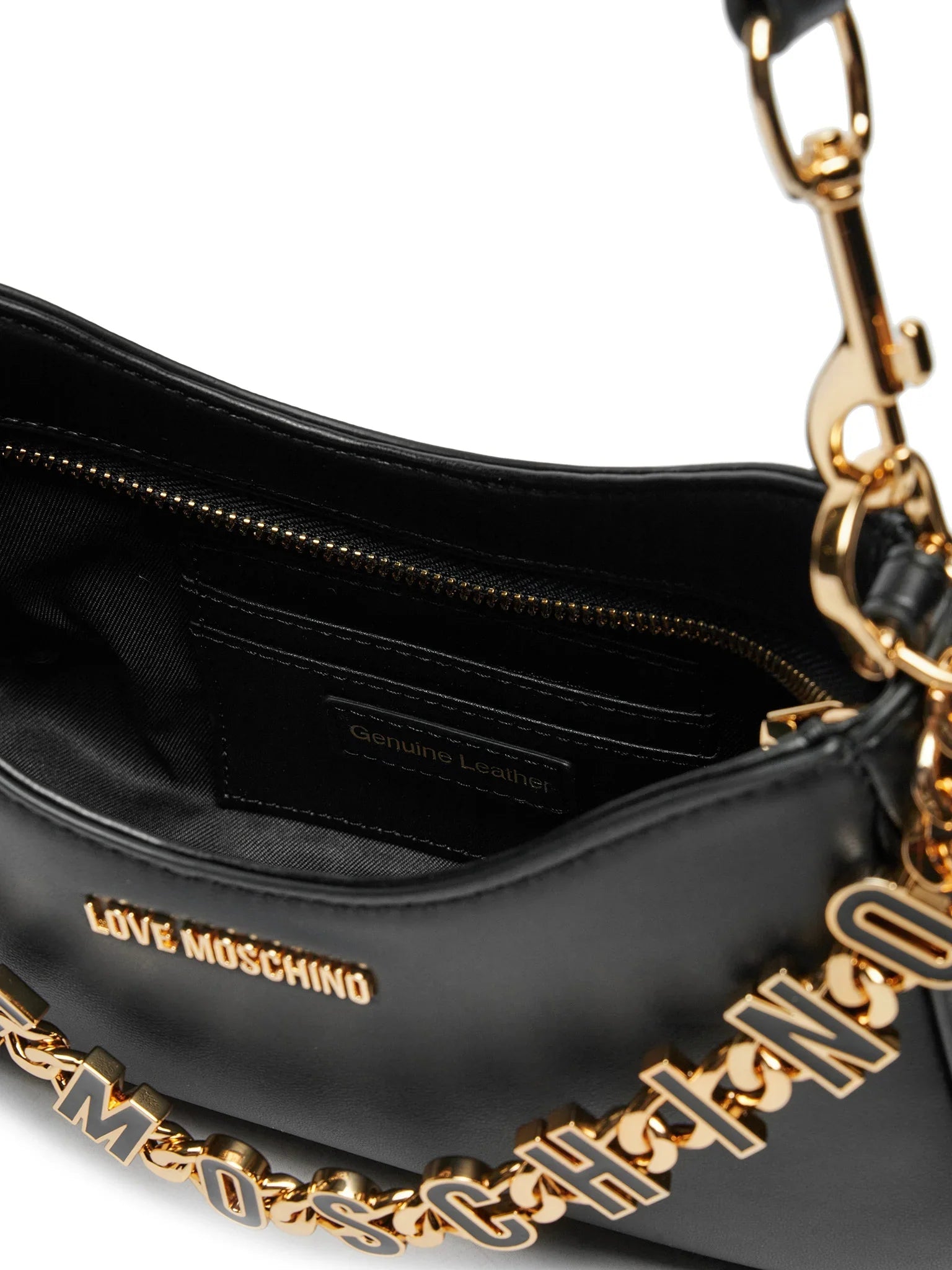 Love Moschino borsa in ecopelle con catenella logata nero JC4070PP1O-L17 00A MOSCHINO LOVE