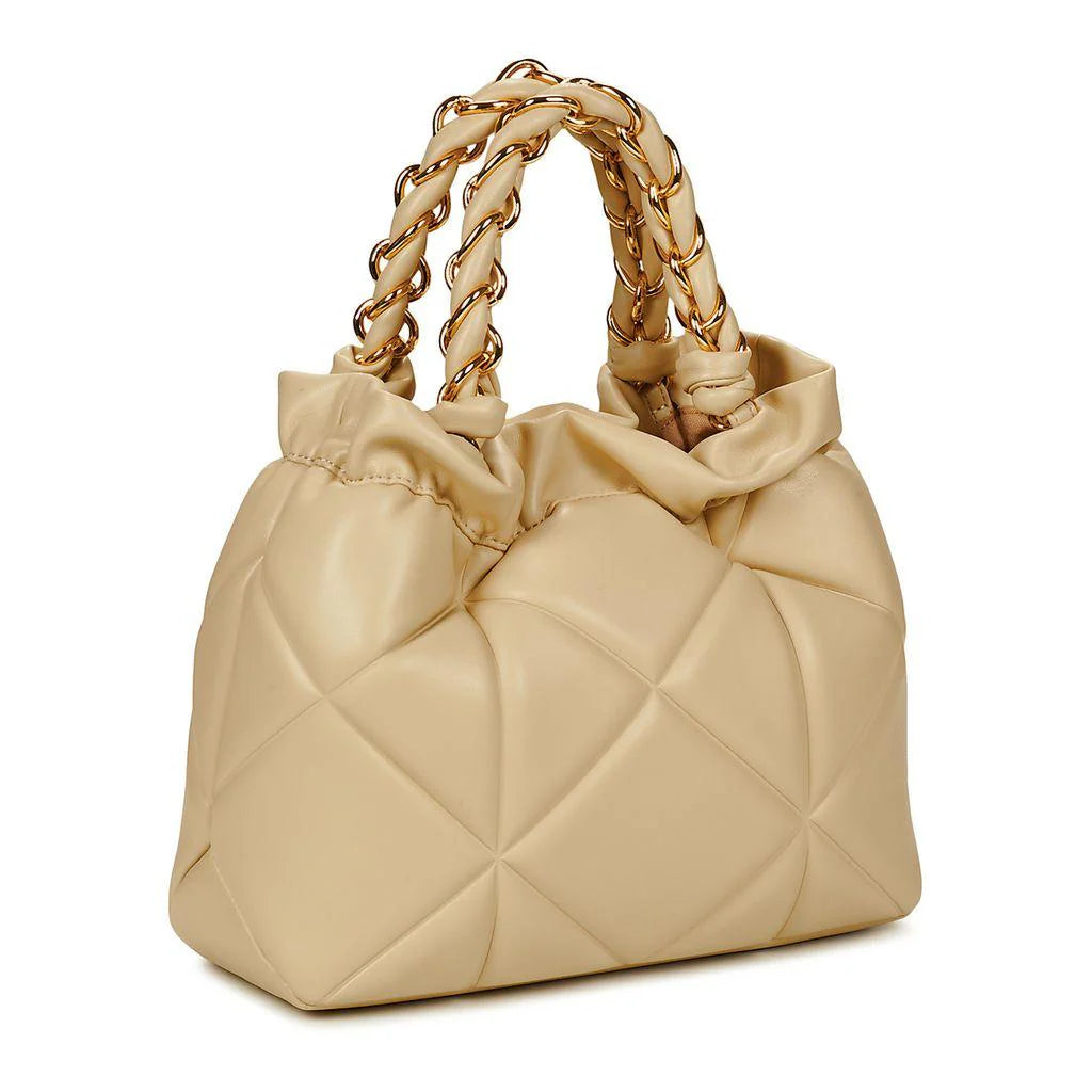 Love Moschino borsa a secchiello in ecopelle trapuntata beige chiaro JC4115PP1O-LC0 129 MOSCHINO LOVE
