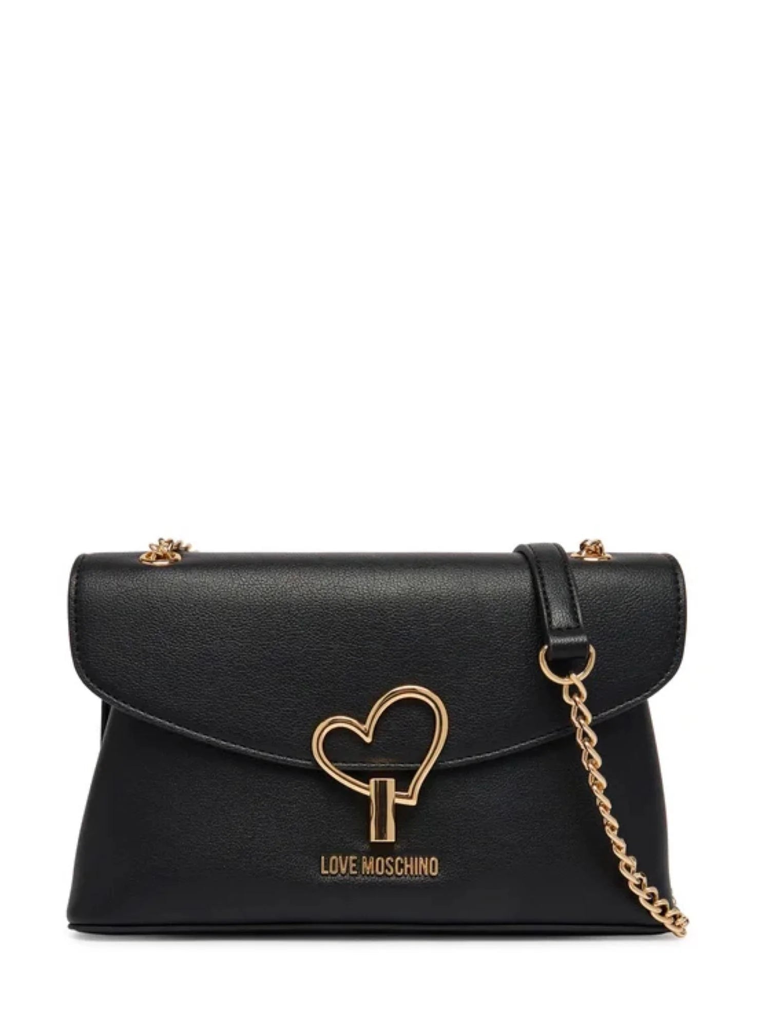 Love Moschino borsa a spalla in ecopelle martellata nero JC4138PP1O-LQ0 000 MOSCHINO LOVE
