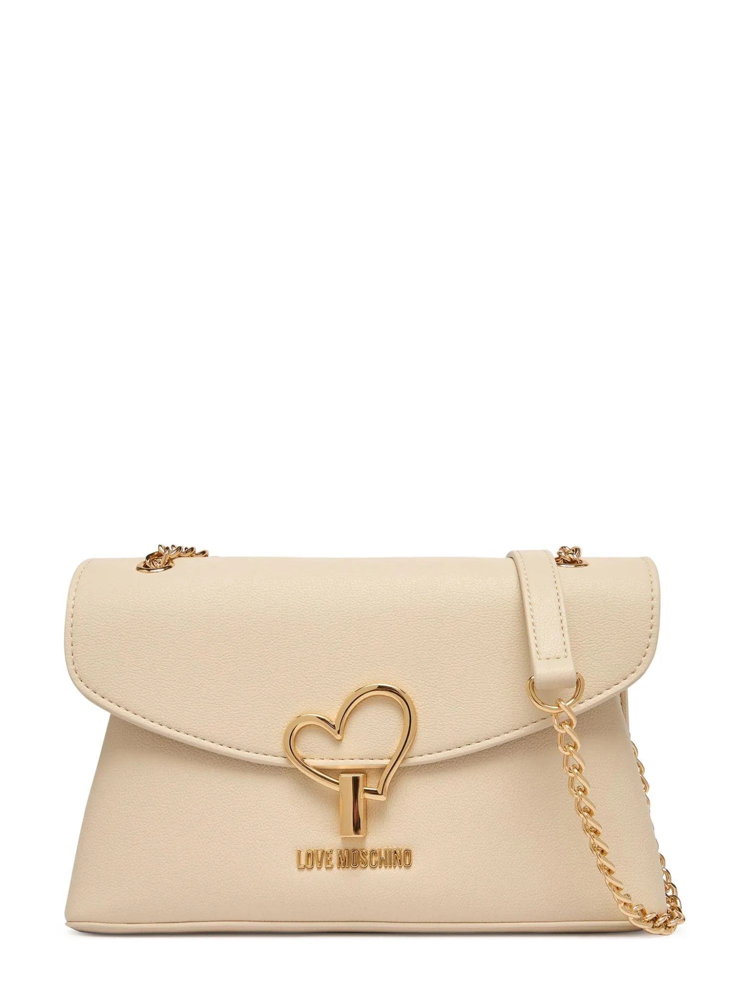 Love Moschino borsa a spalla in ecopelle martellata beige chiaro JC4138PP1O-LQ0 110 MOSCHINO LOVE