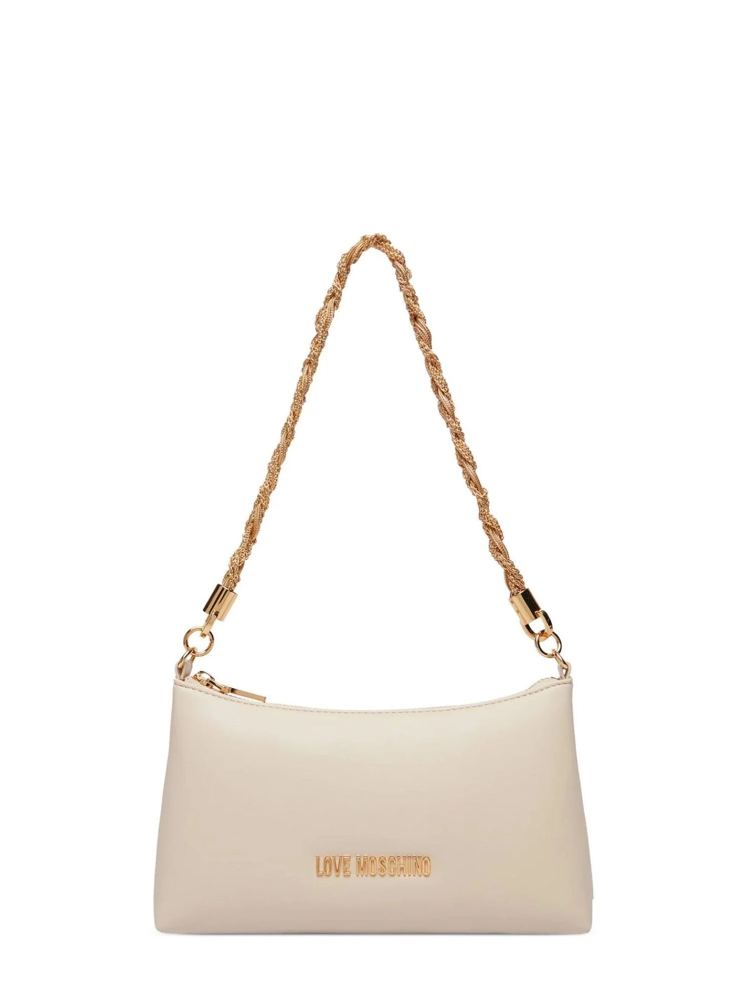 Love Moschino borsa in ecopelle con manico gioiello ecrù JC4143PP1O-LX0 110 MOSCHINO LOVE