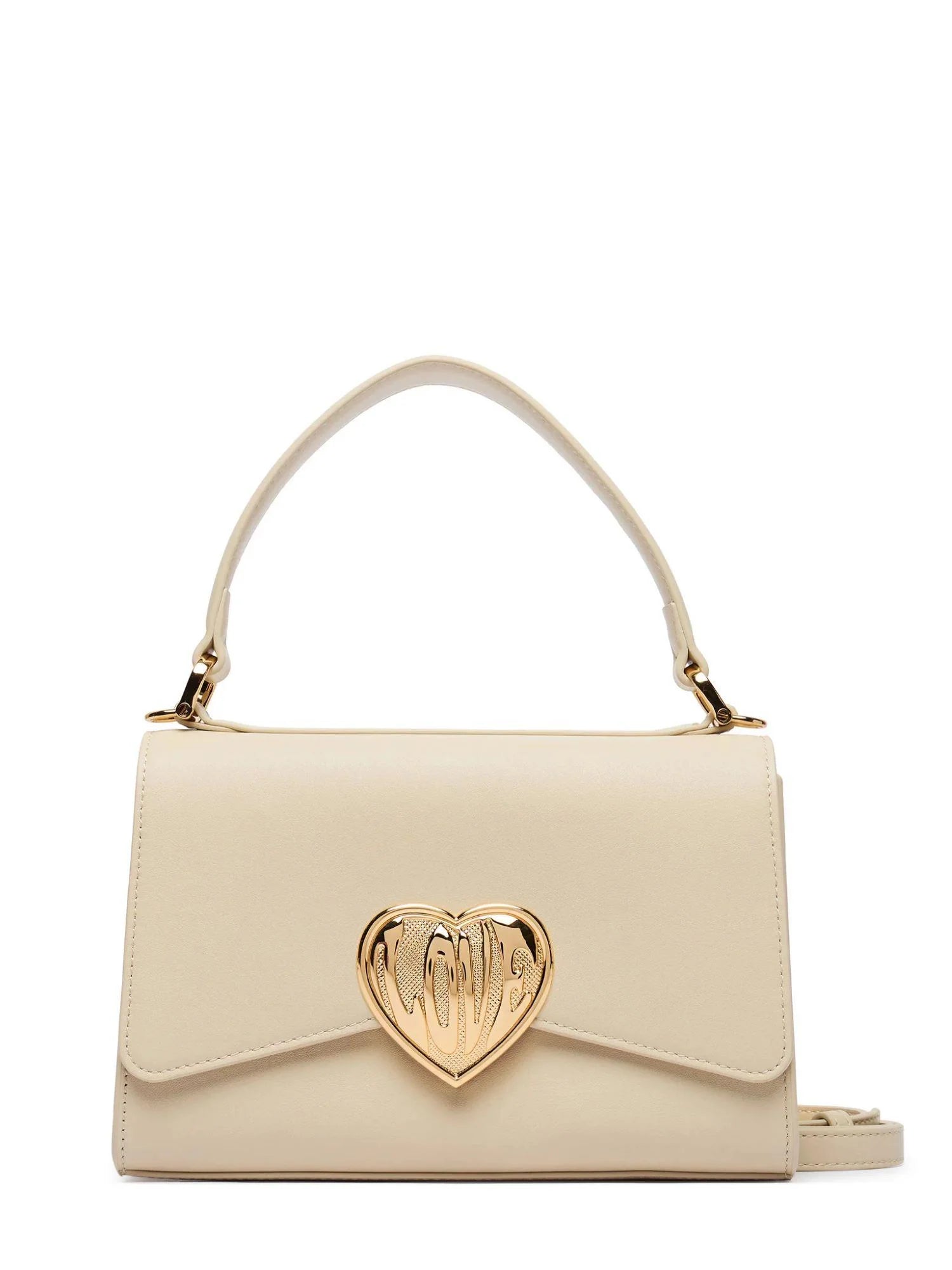 Love Moschino borsa a mano con placca logo Heart ecrù JC4146PP1O-L16 11A MOSCHINO LOVE