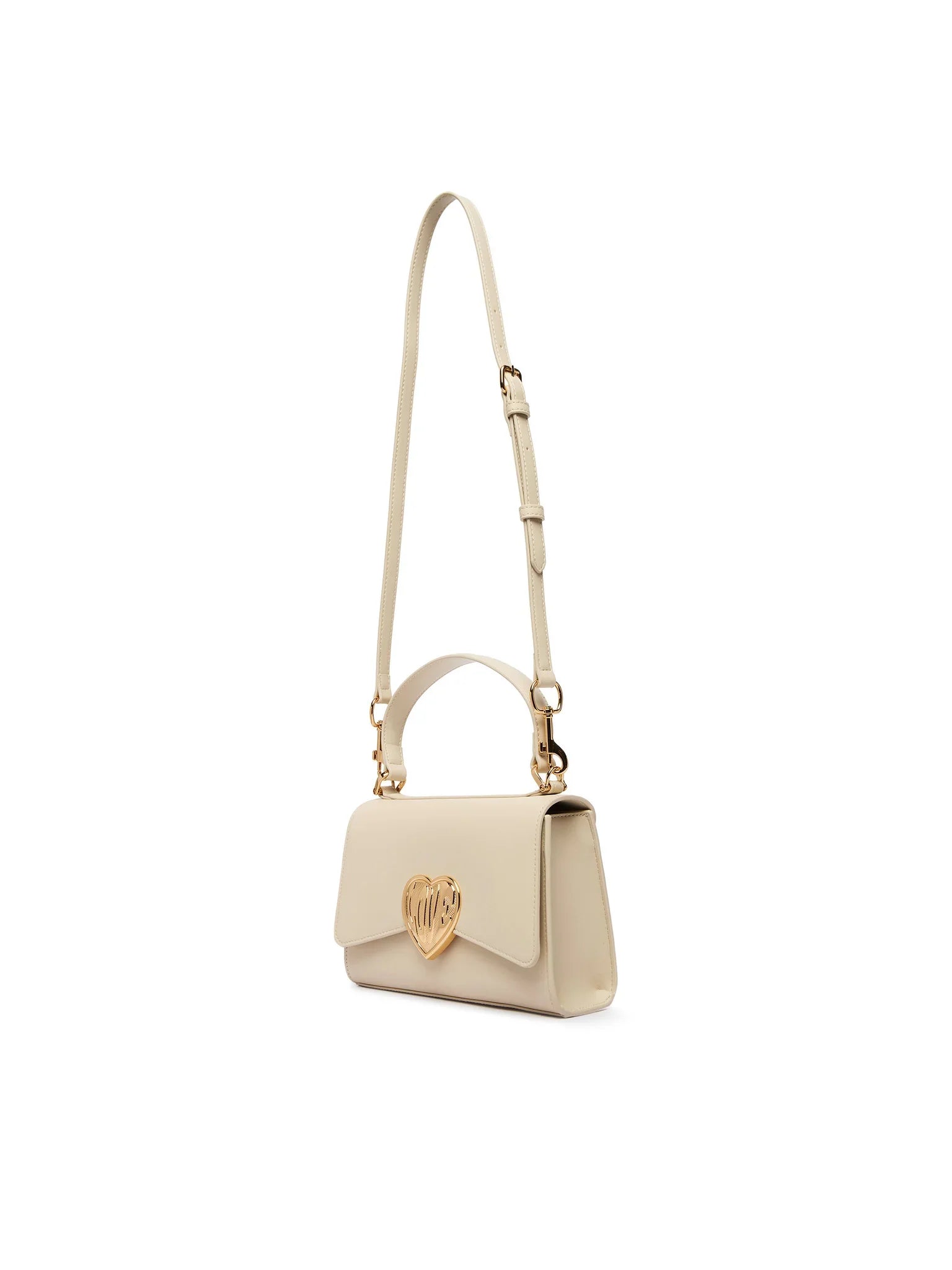 Love Moschino borsa a mano con placca logo Heart ecrù JC4146PP1O-L16 11A MOSCHINO LOVE
