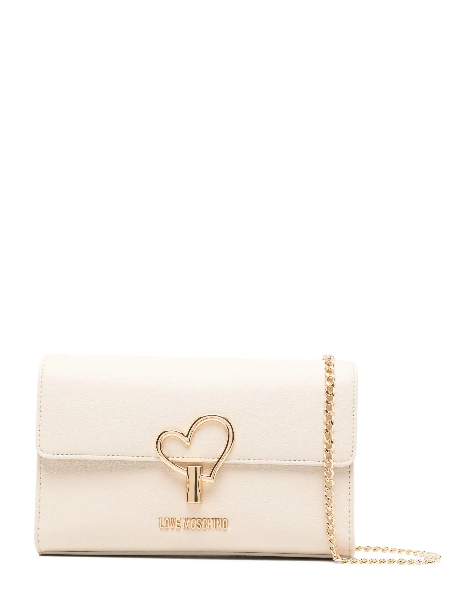Love Moschino borsa a tracolla in ecopelle martellata ecrù JC4327PP1O-LQ0 110 MOSCHINO LOVE