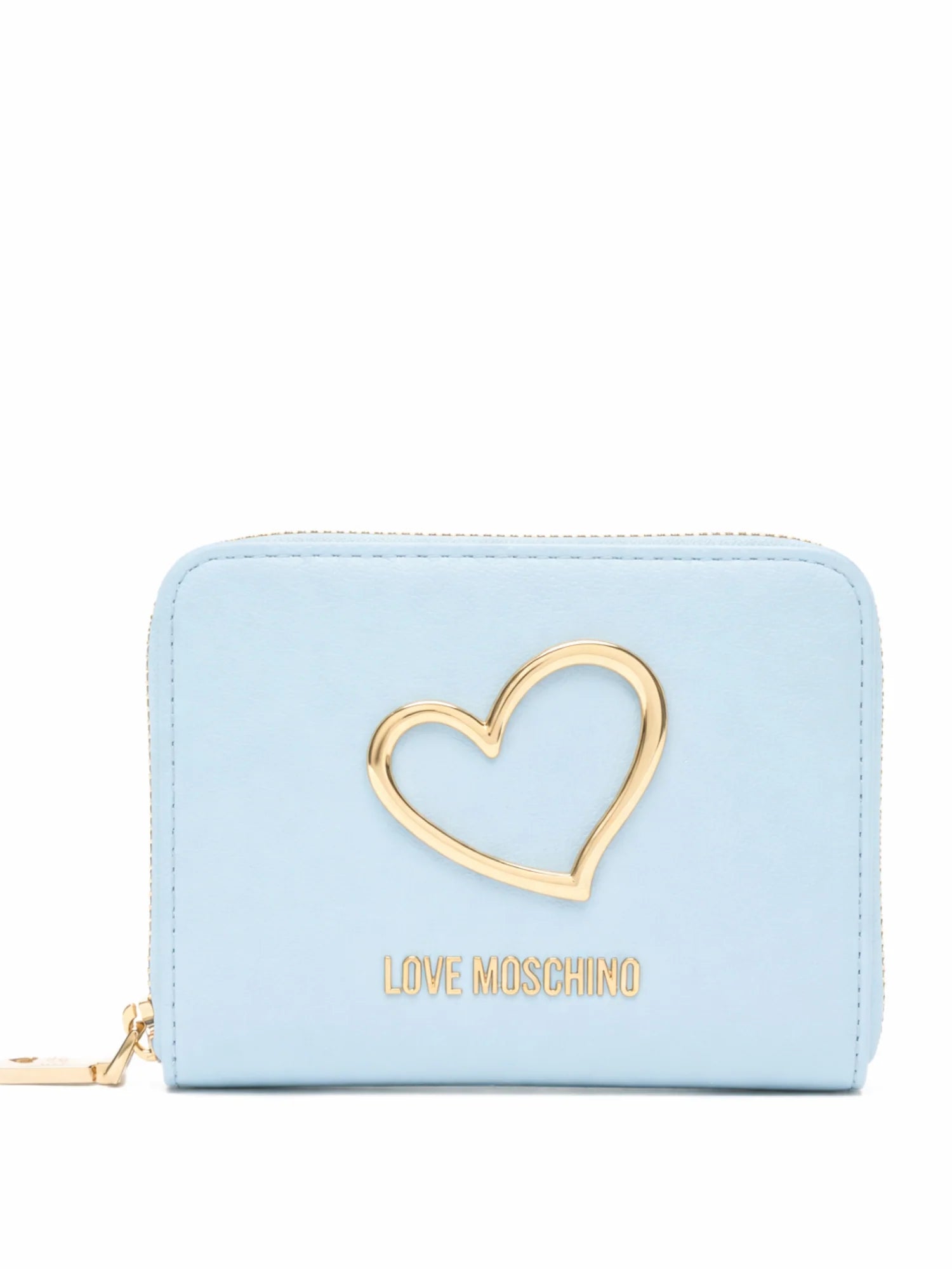 Love Moschino portafogli in ecopelle con placca logo celeste JC5507PP1O-LQ0 701 MOSCHINO LOVE