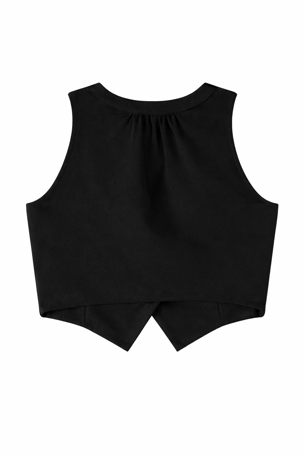 Patrizia Pepe gilet bambina in georgette e crepe nero 7C0273-A555 K103 PATRIZIA PEPE