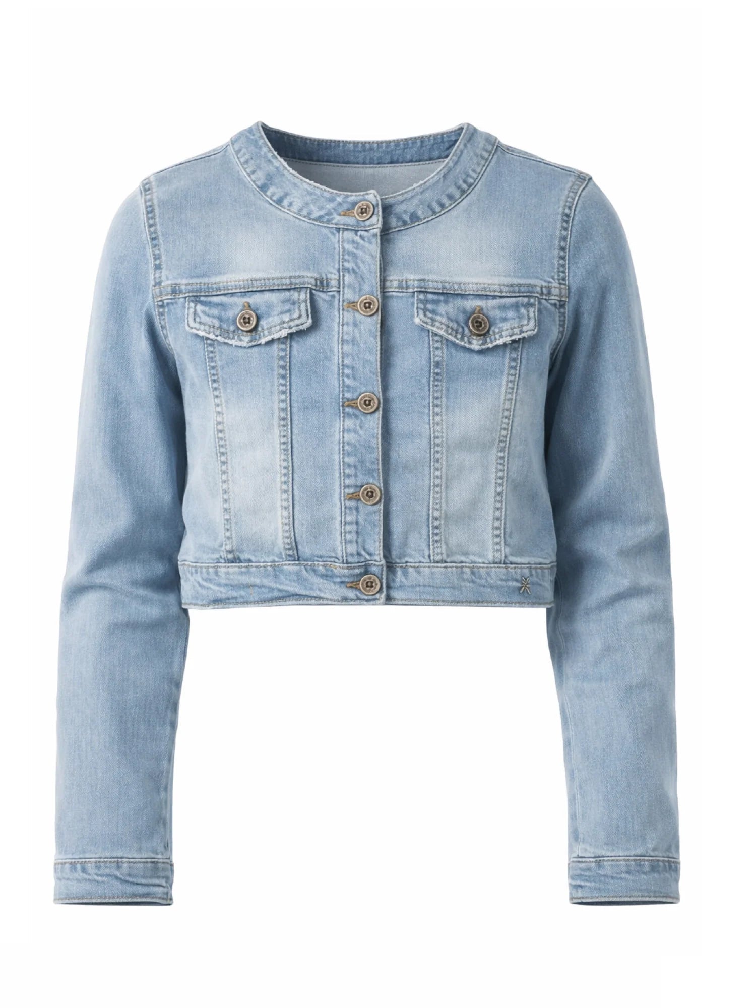 Patrizia Pepe giubbino crop bambina in denim lavaggio medio 7O0038-D151 CB17 PATRIZIA PEPE