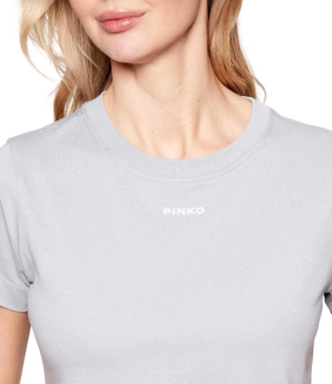 Pinko T-shirt manica corta Basico con logo carta da zucchero 100373-A34F E87 PINKO