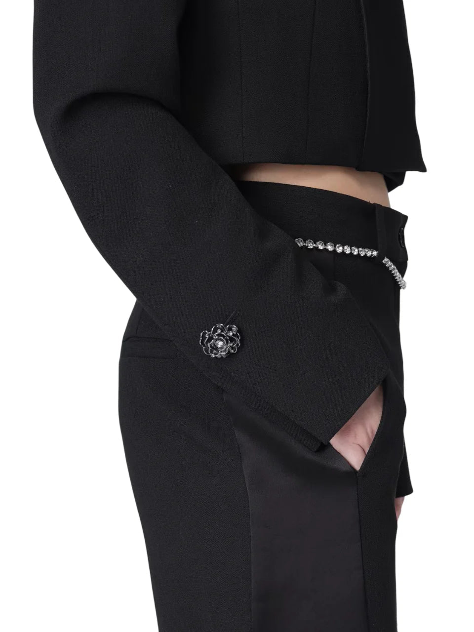Pinko giacca blazer crop Visciola Spencer nero 106394-A35I Z99 PINKO