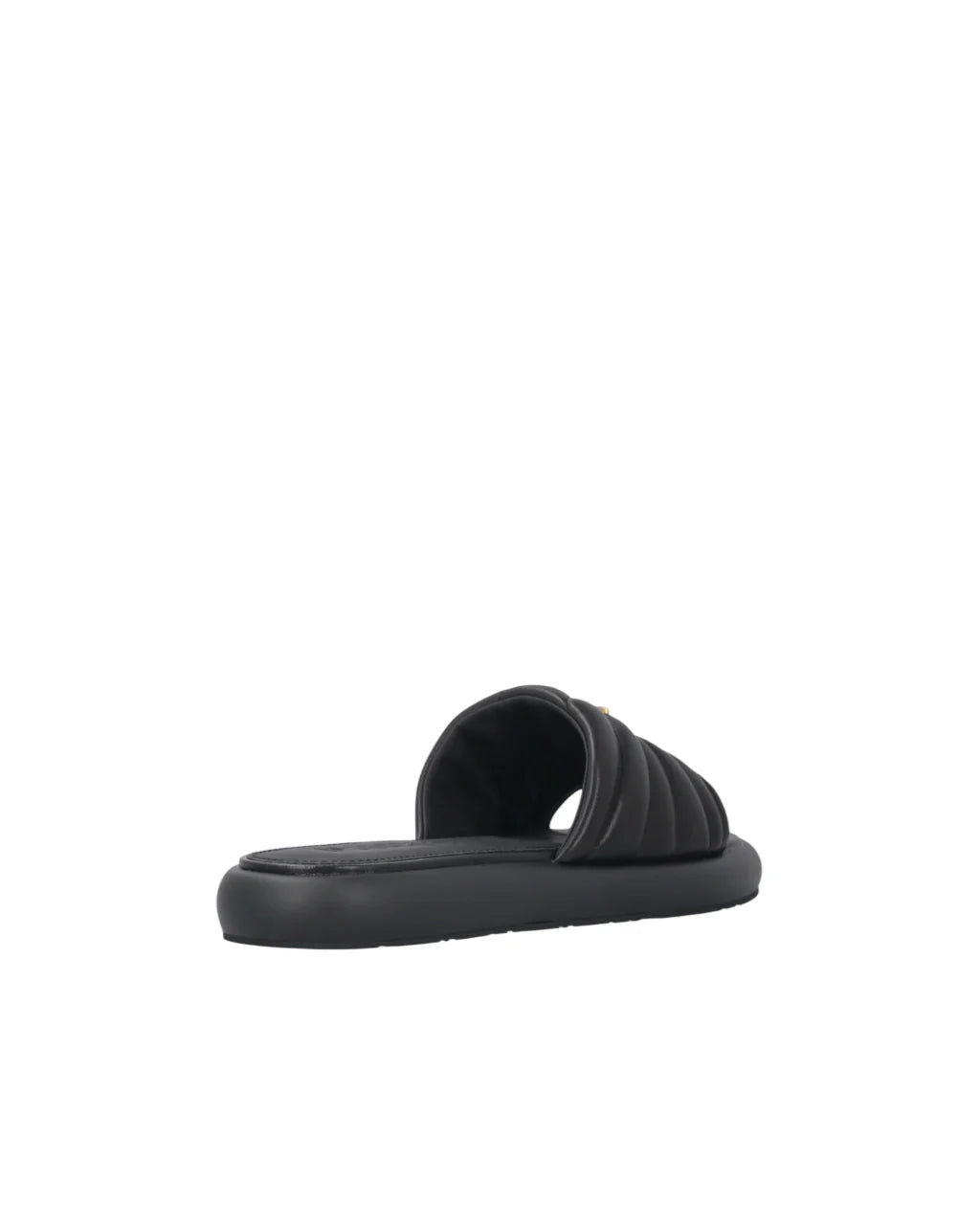 Pinko ciabatte Fiona in pelle con logo nero SD0525P003 Z99 PINKO