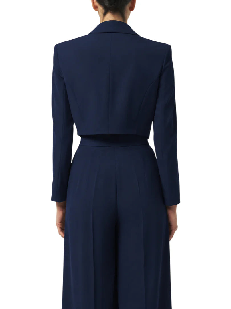 Silence giacca blazer crop donna Charme blu GI5008UP NAVY SILENCE