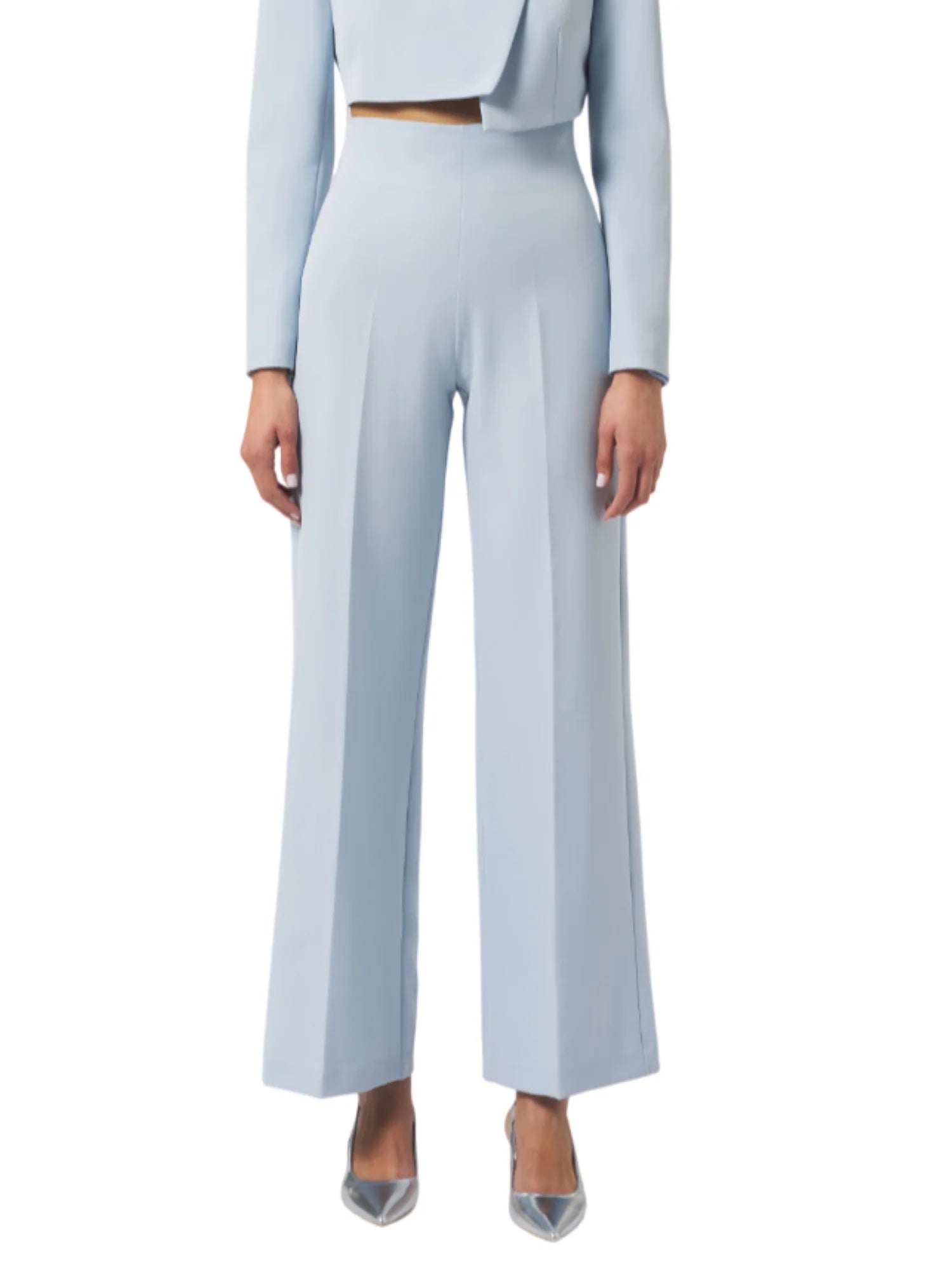 Silence pantaloni palazzo vita alta celeste SD2025HONEY SKY SILENCE