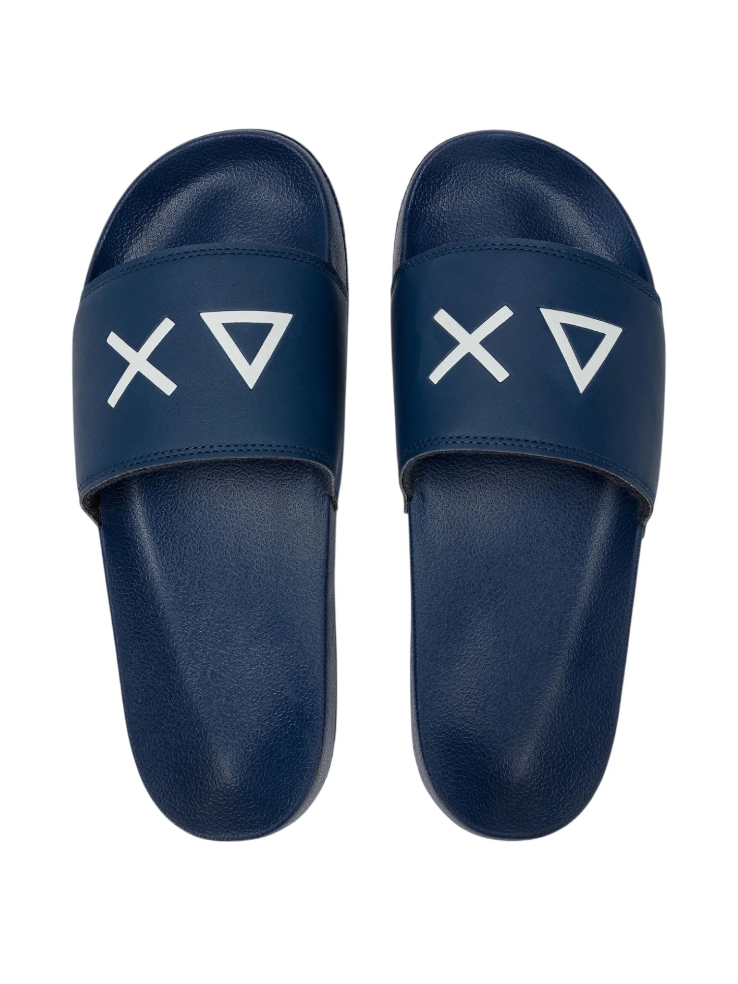 Sun68 ciabatte uomo in gomma con logo blu X36110 NAVY BLUE SUN68