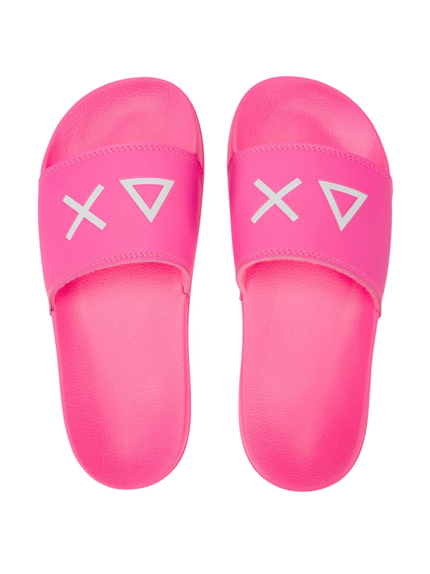 Sun68 ciabatte donna in gomma con logo fucsia X36210 FUXIA FLUO SUN68