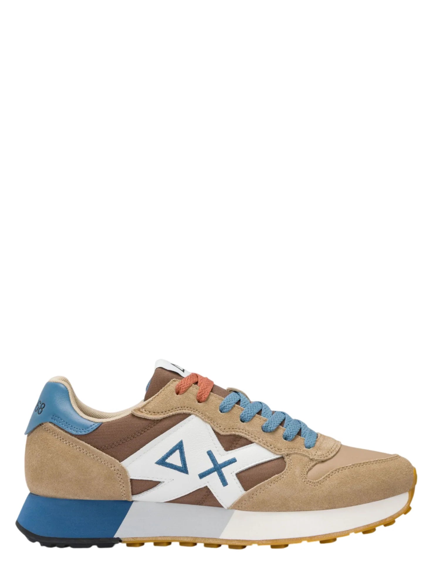 Sun68 sneakers uomo Jaki 2.0 bicolor beige blu Z36116 BEIGE-VOLPE SUN68