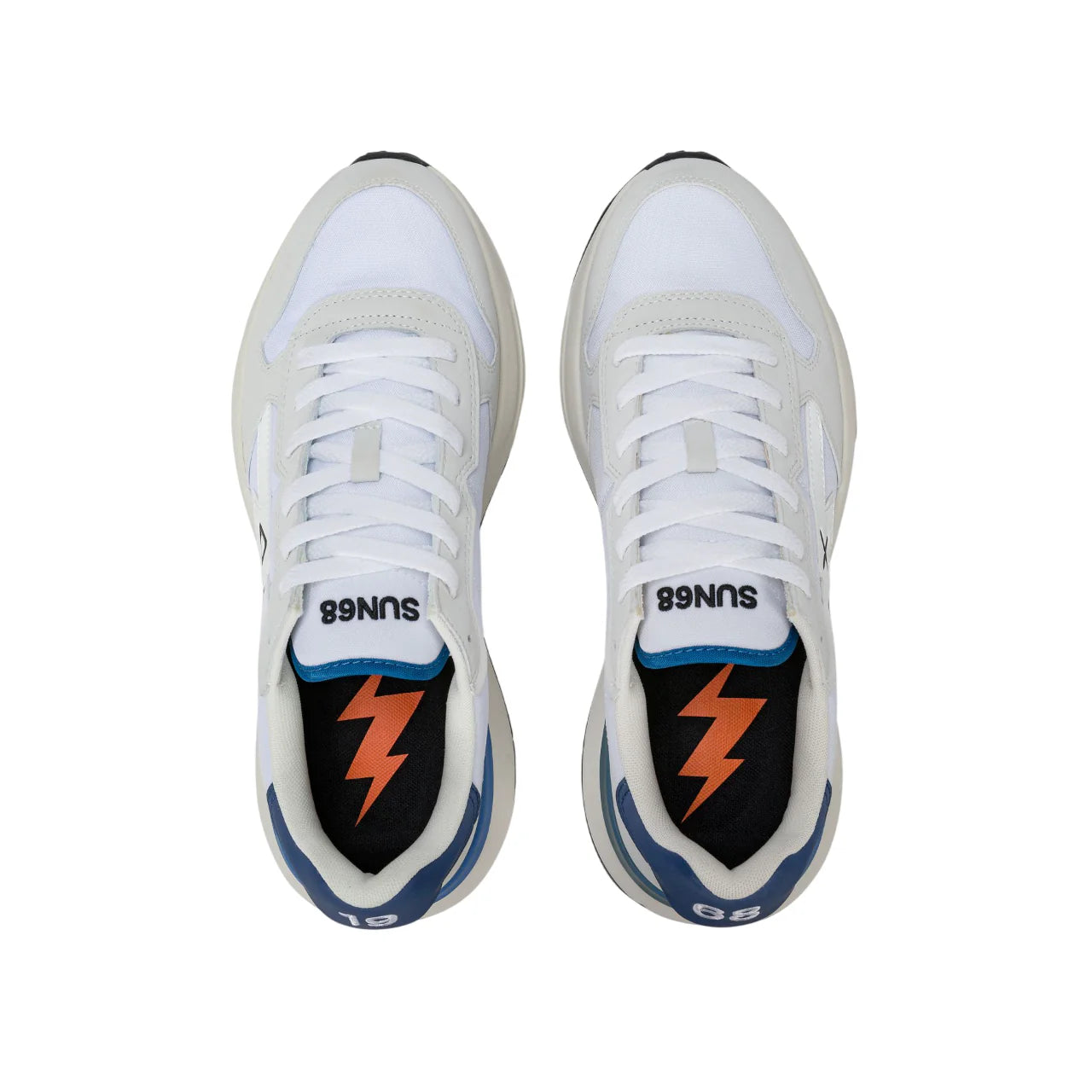 Sun68 sneakers uomo Niki 2.0 Solid bianco blu Z36121 BIANCO SUN68