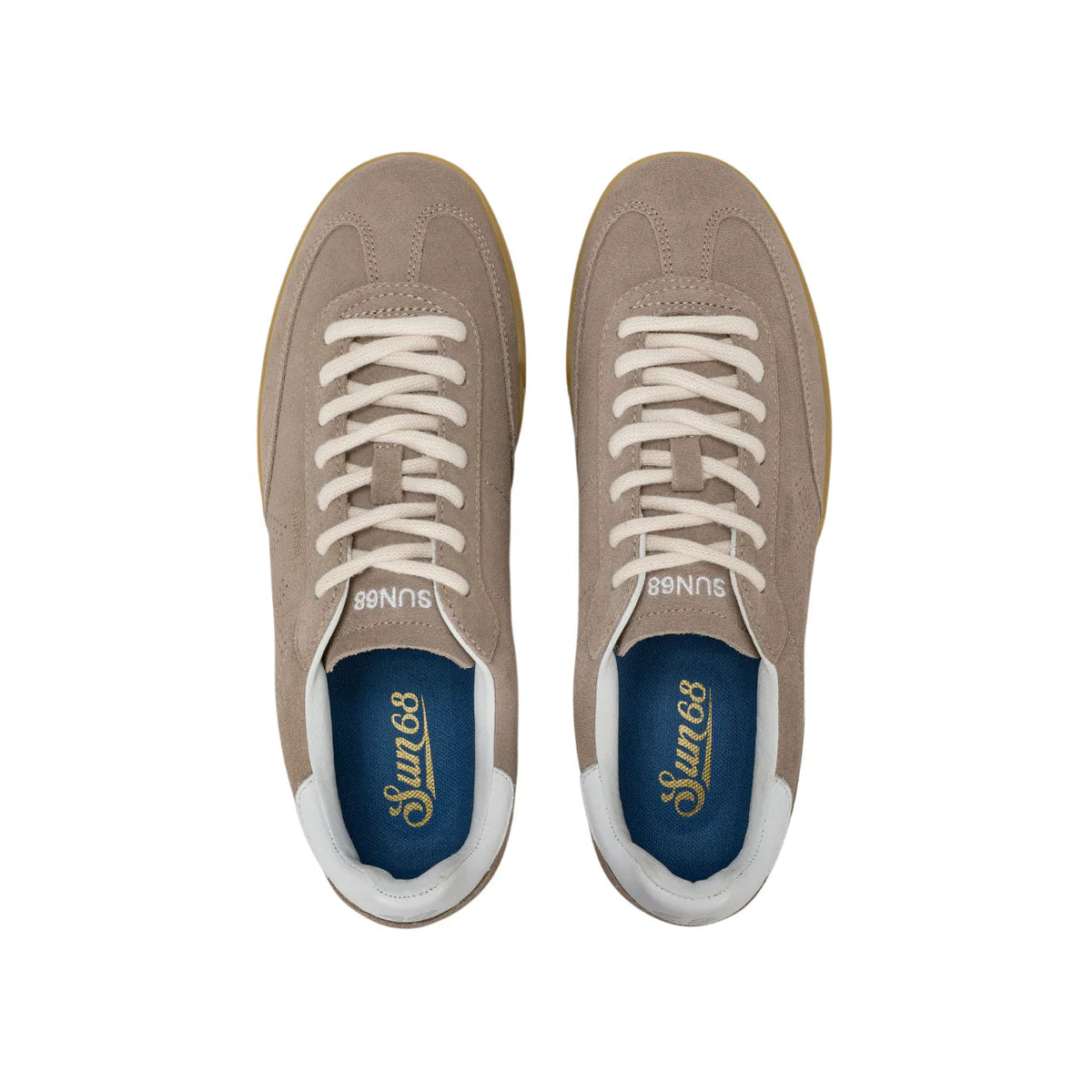 Sun68 sneakers uomo California Sun in suede tortora Z36142 STONE SUN68