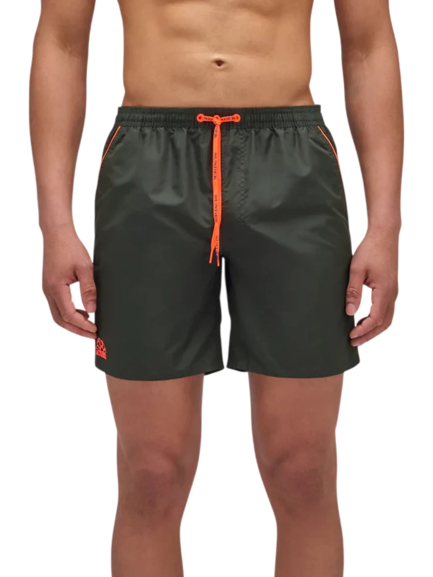 Sundek boxer mare uomo in nylon verde fango M420BDTA100 55102 SUNDEK