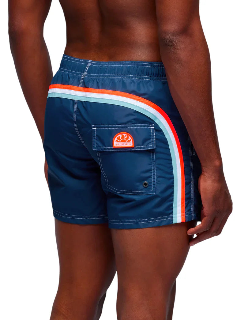 Sundek boxer mare uomo in nylon blu M504BDTA100 00724 SUNDEK