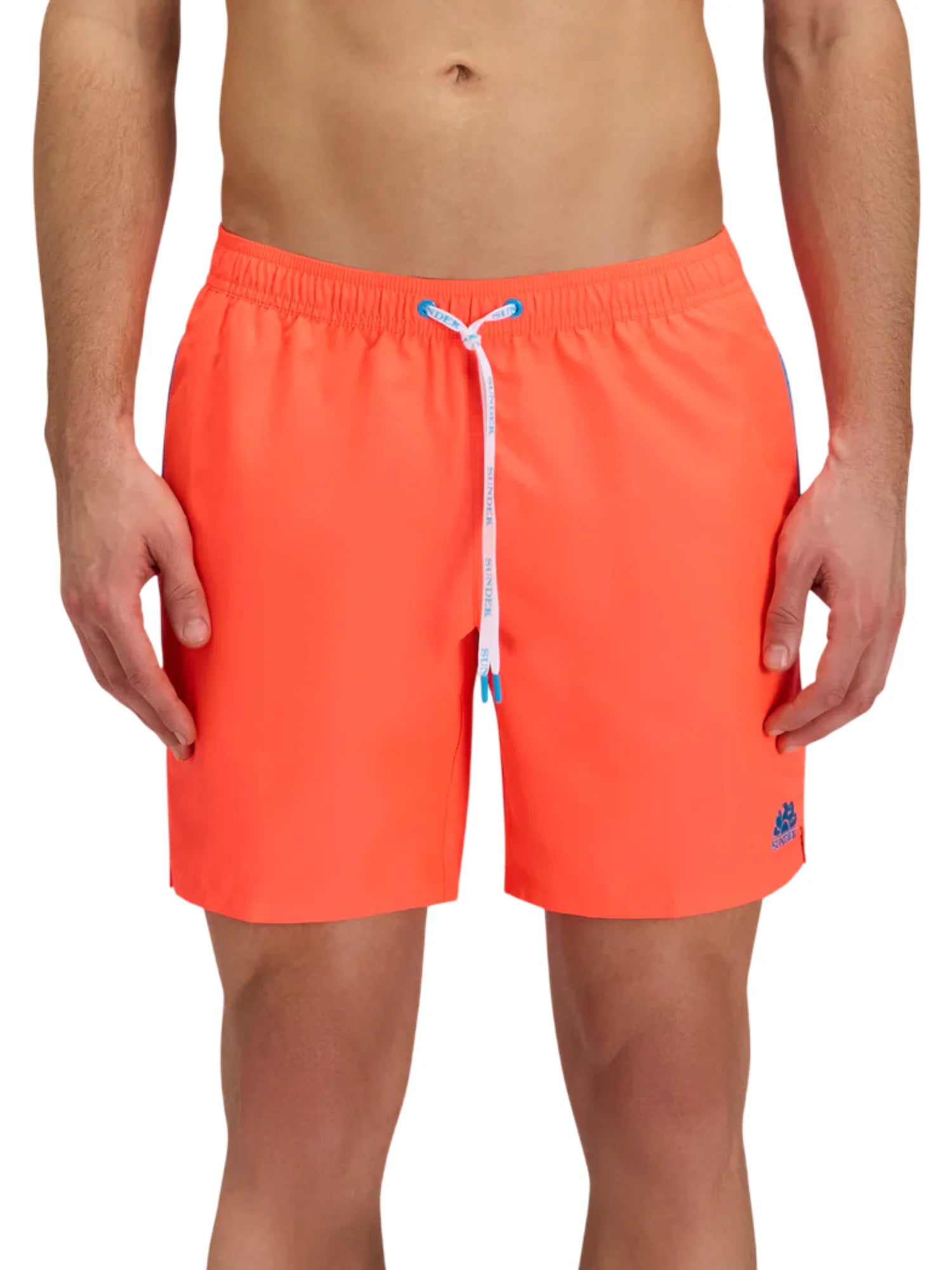 Sundek boxer mare uomo con logo arancio fluo M747BDRT300 04701 SUNDEK