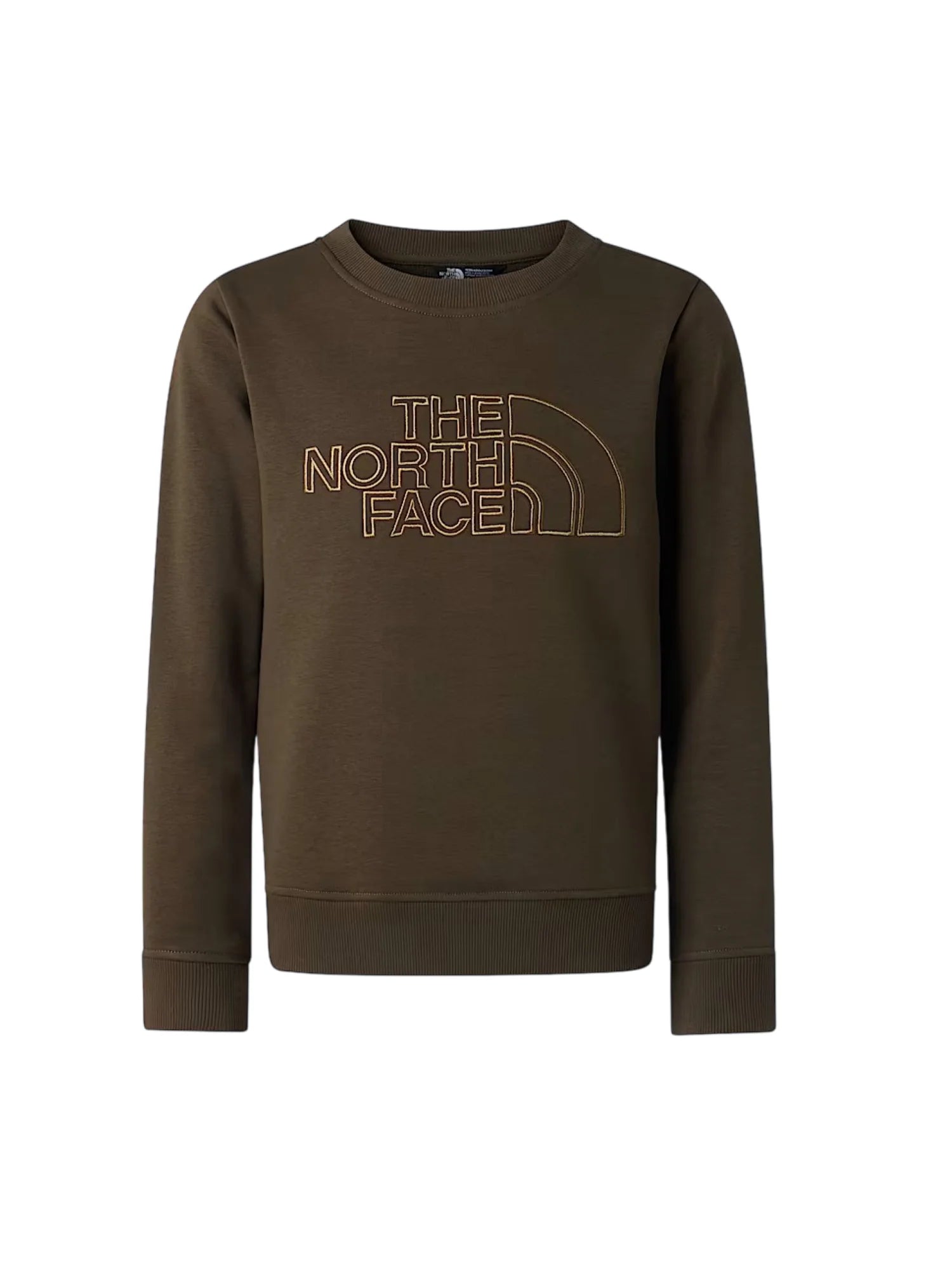 The North Face felpa unisex bambino con logo verde militare NF0A8AXX 21L1 THE NORTH FACE
