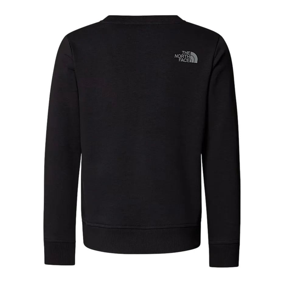The North Face felpa unisex bambino con logo nero NF0A8AXX JK31 THE NORTH FACE